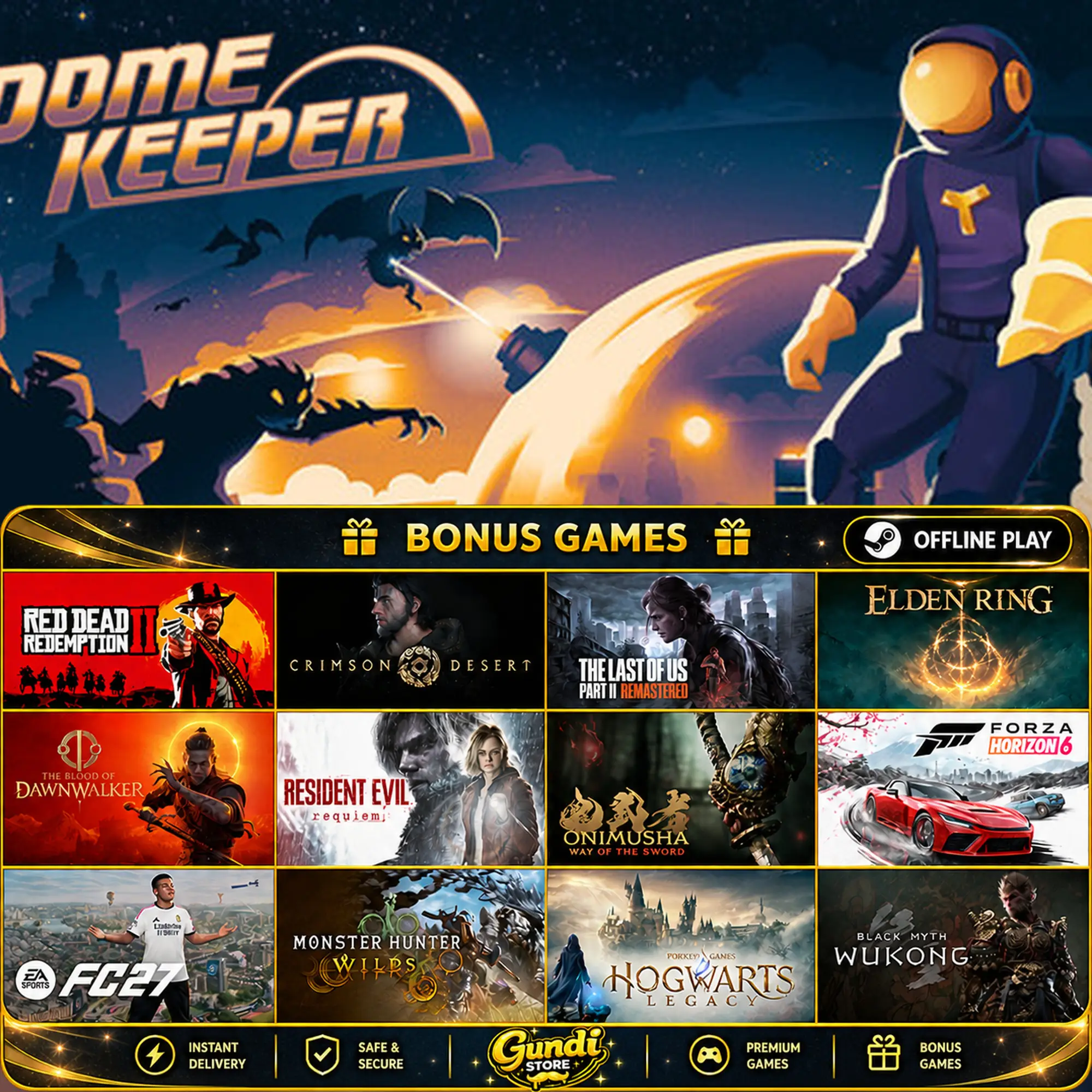 [AUTO CODE] - Dome Keeper + BONUS GAME