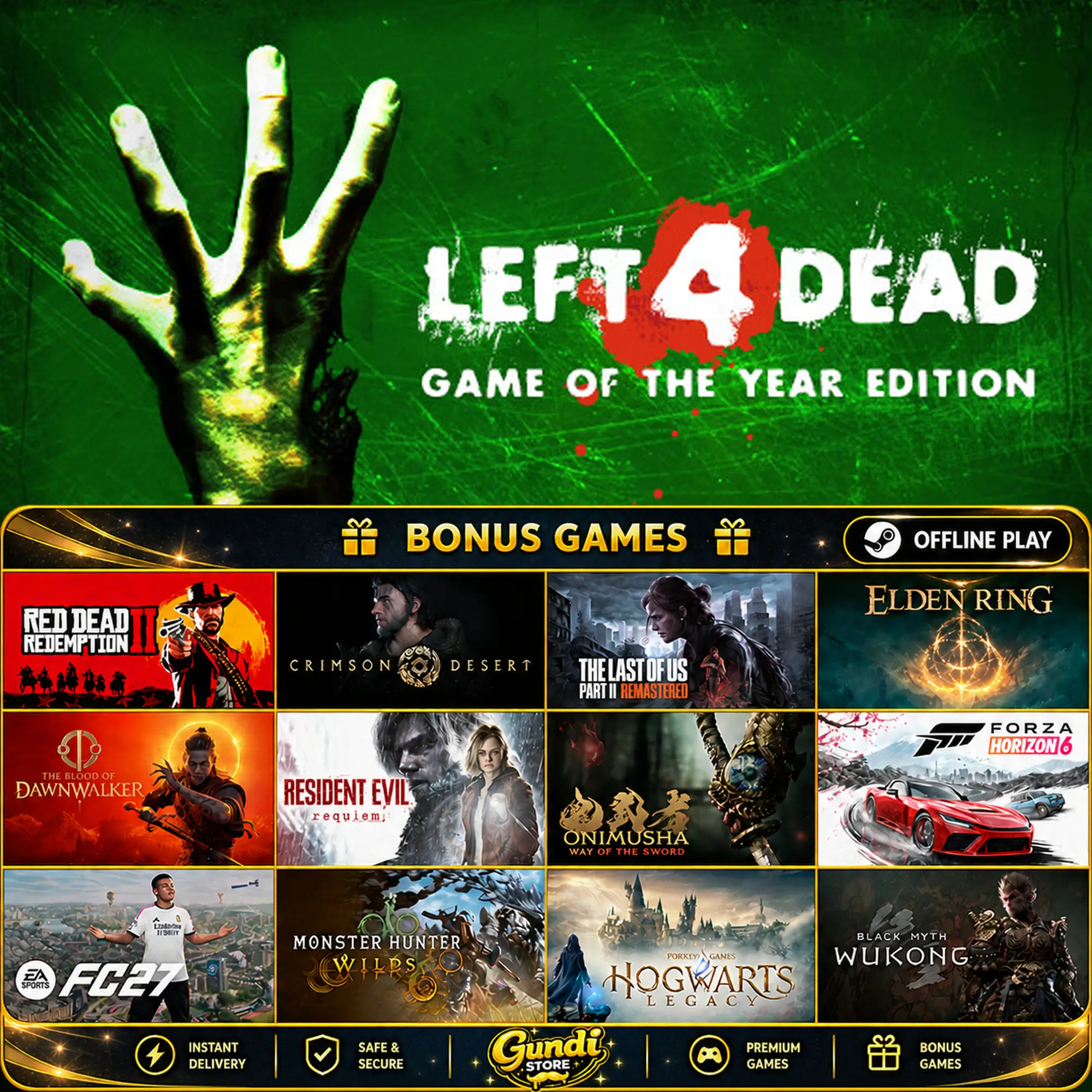 [AUTO CODE] - Left 4 Dead + BONUS GAME