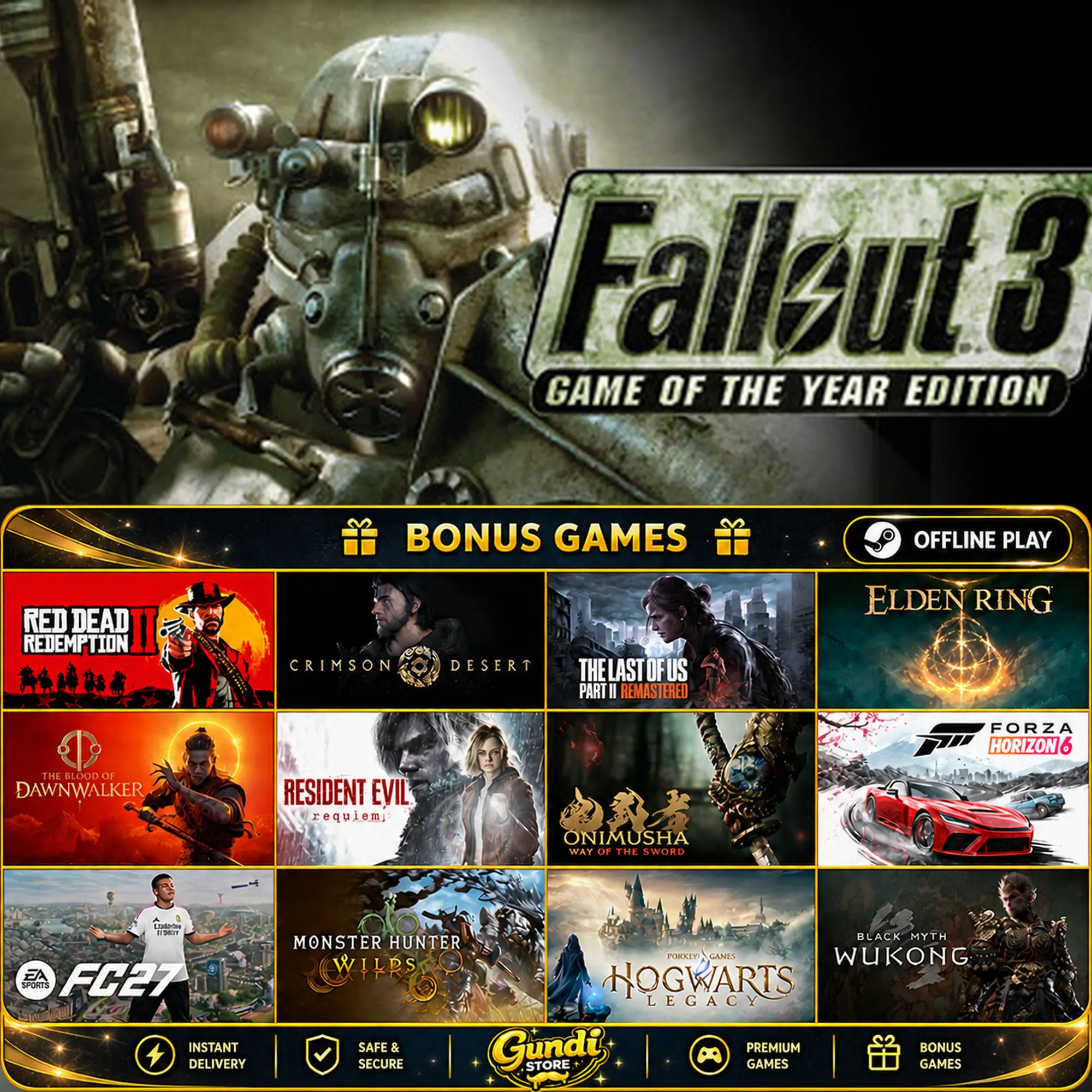 [AUTO CODE] - Fallout 3_ Game of the Year Edition + BONUS GAME