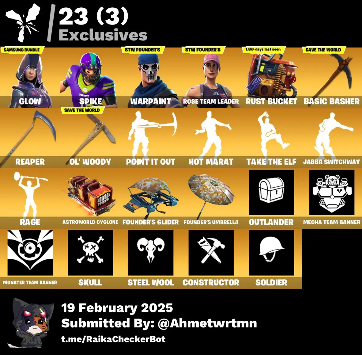 Fortnite FORTNITE 256 SKIN FULL ACCESS ACCOUNT