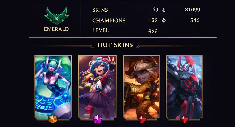 EMERALD II - 459 LVL - 69 SKIN