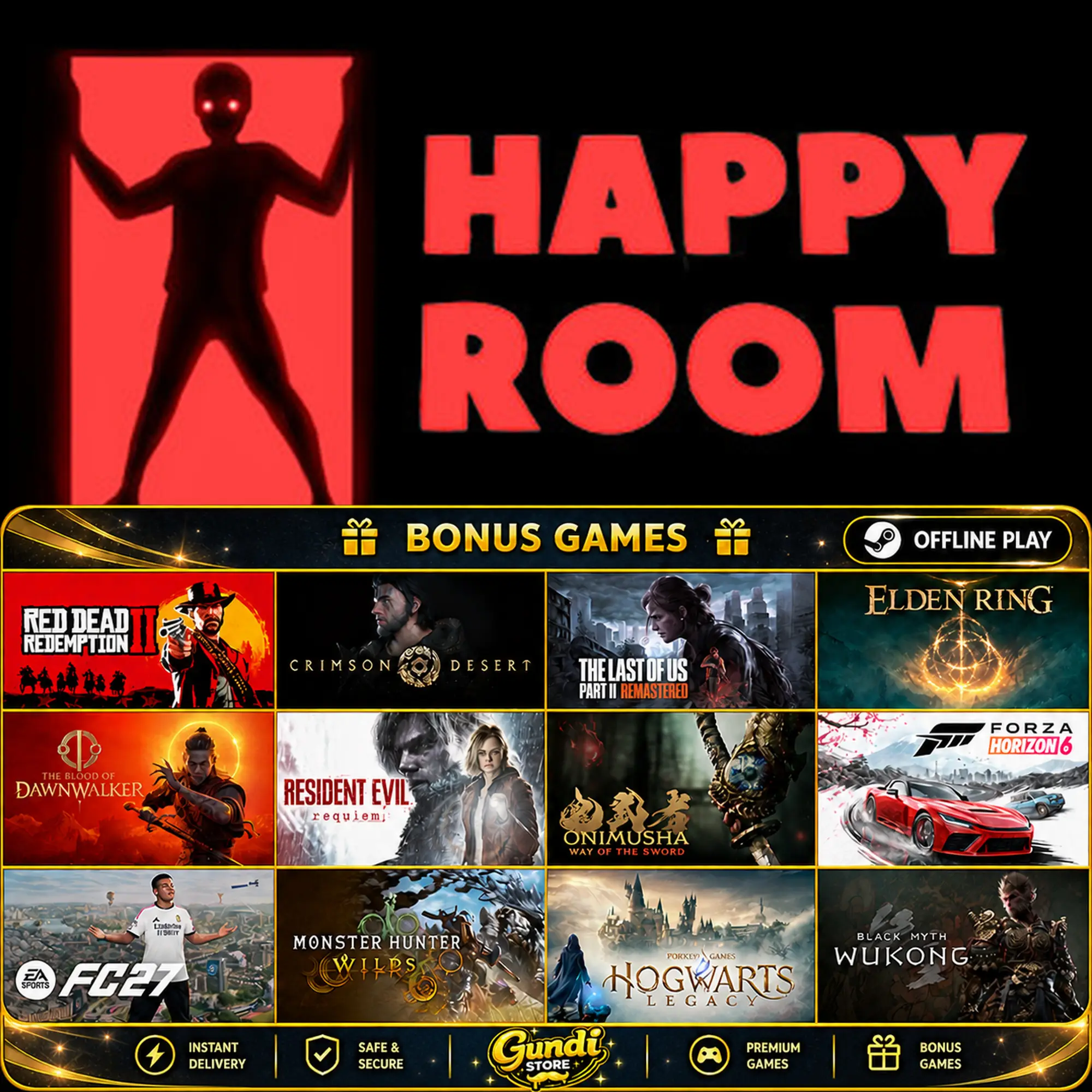 [AUTO CODE] - Happy Room + BONUS GAME