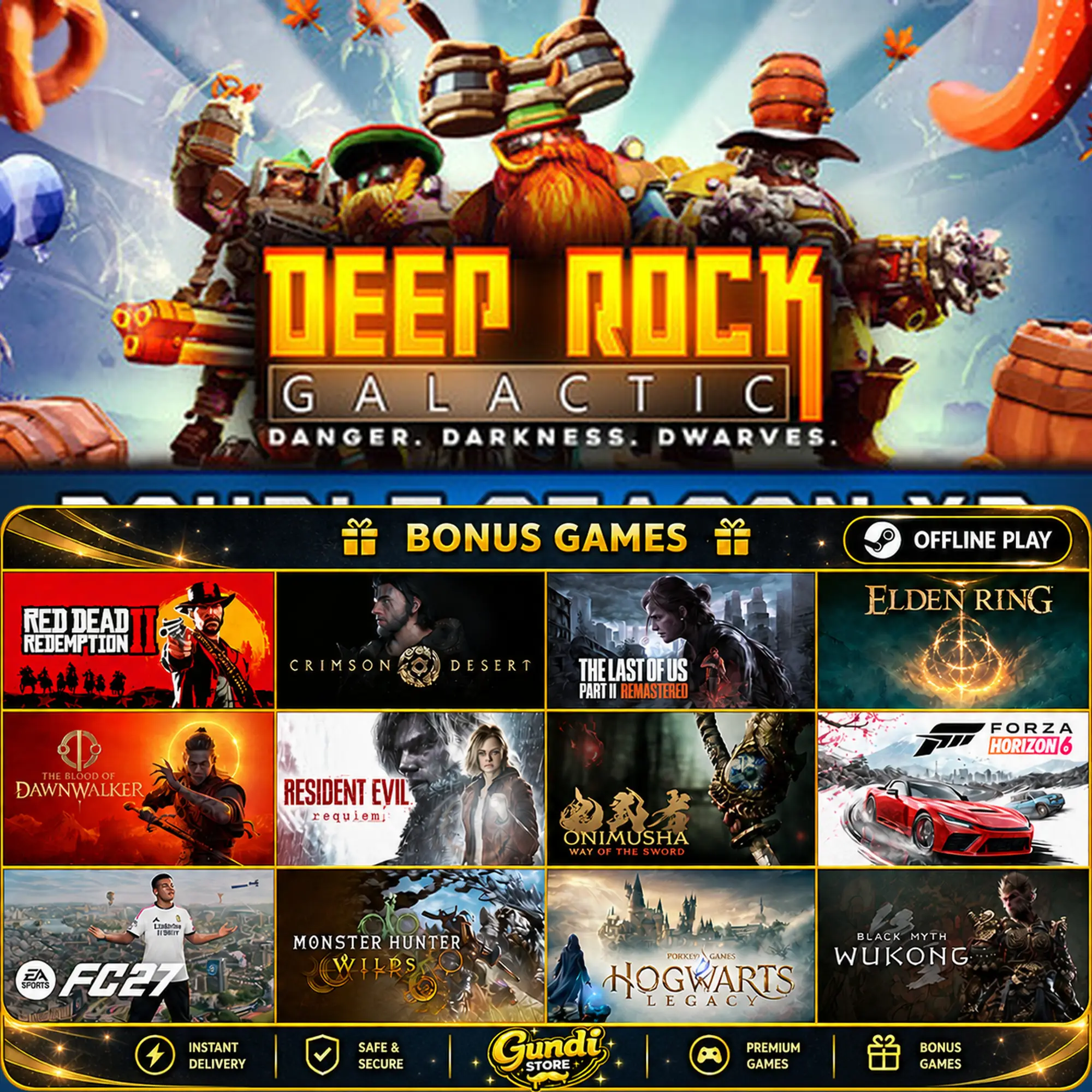 [AUTO CODE] - Deep Rock Galactic + BONUS GAME