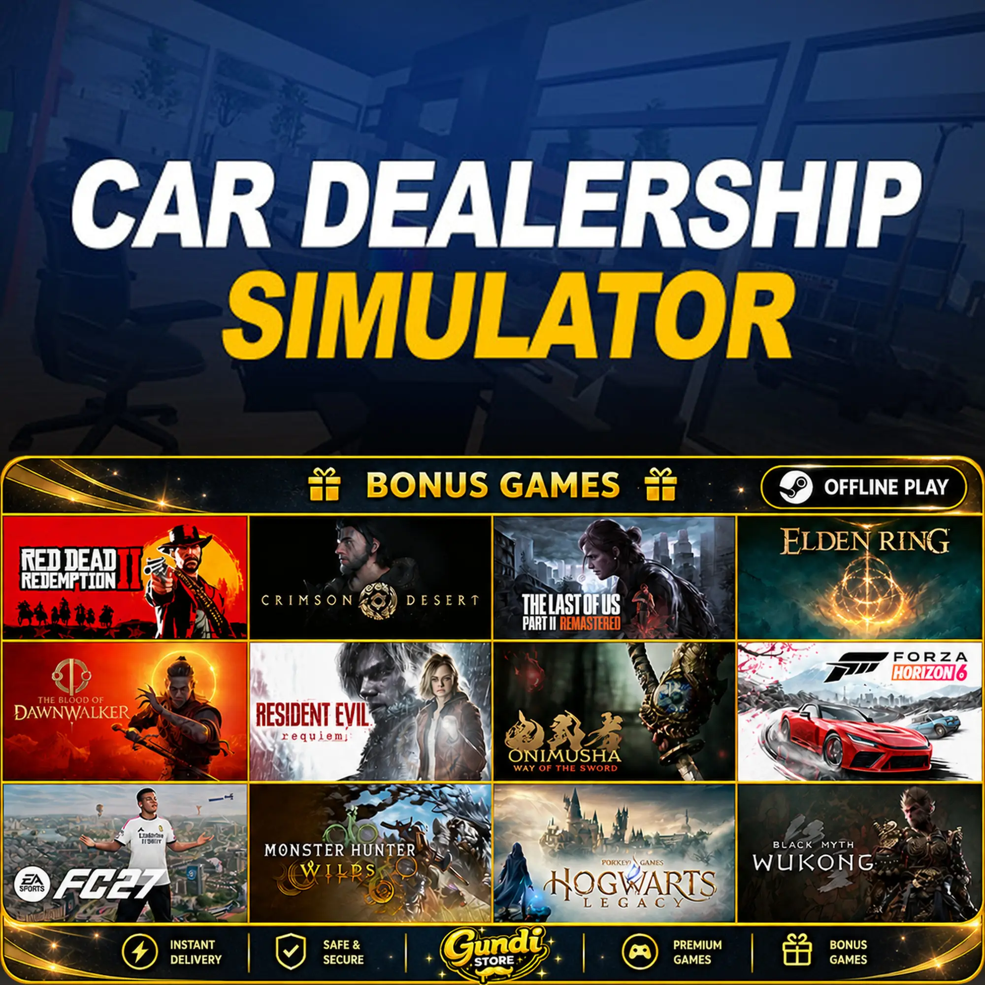 [AUTO CODE] - Car Dealership Simulator + BONUS GAME