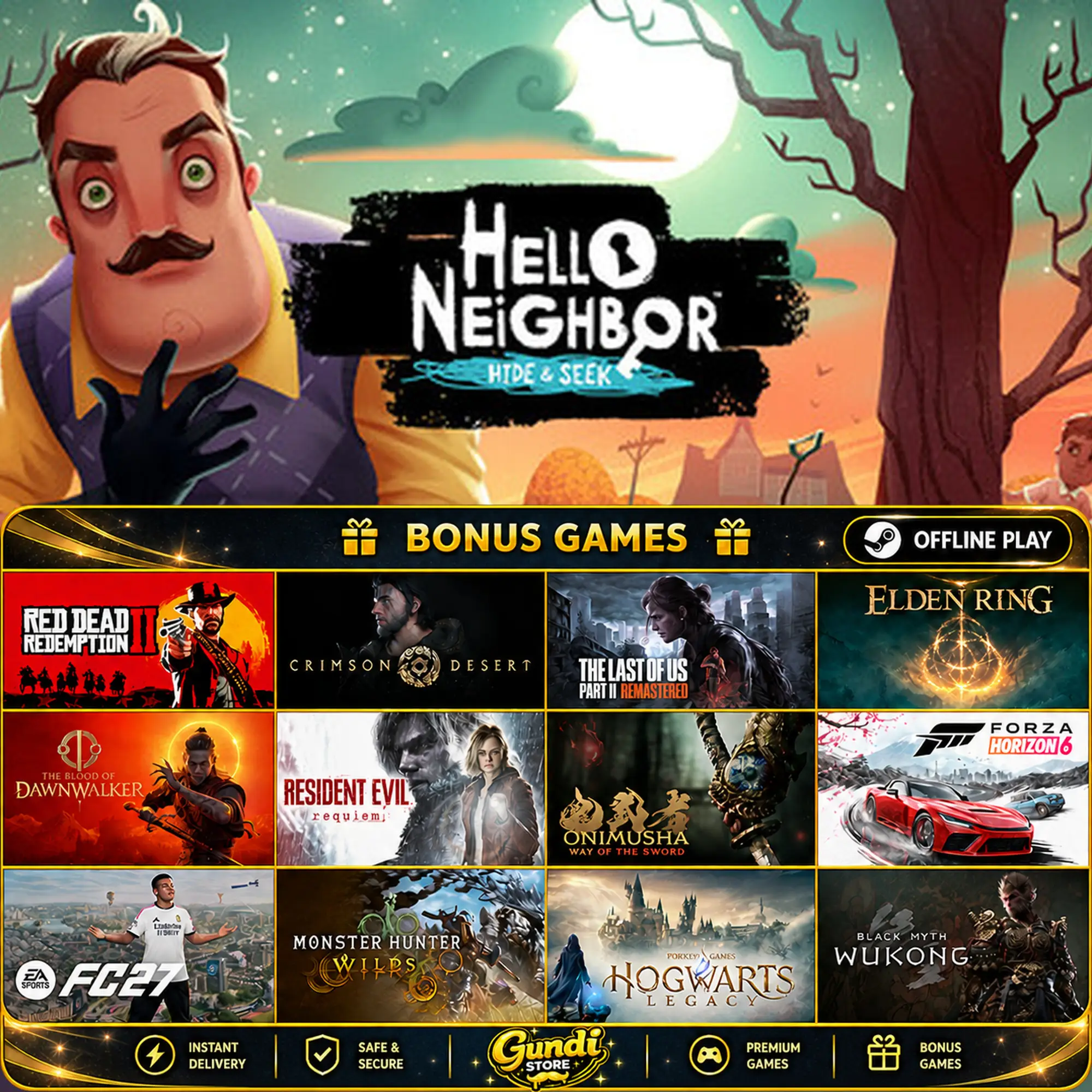 [AUTO CODE] - Hello Neighbor_ Hide and Seek + BONUS GAME