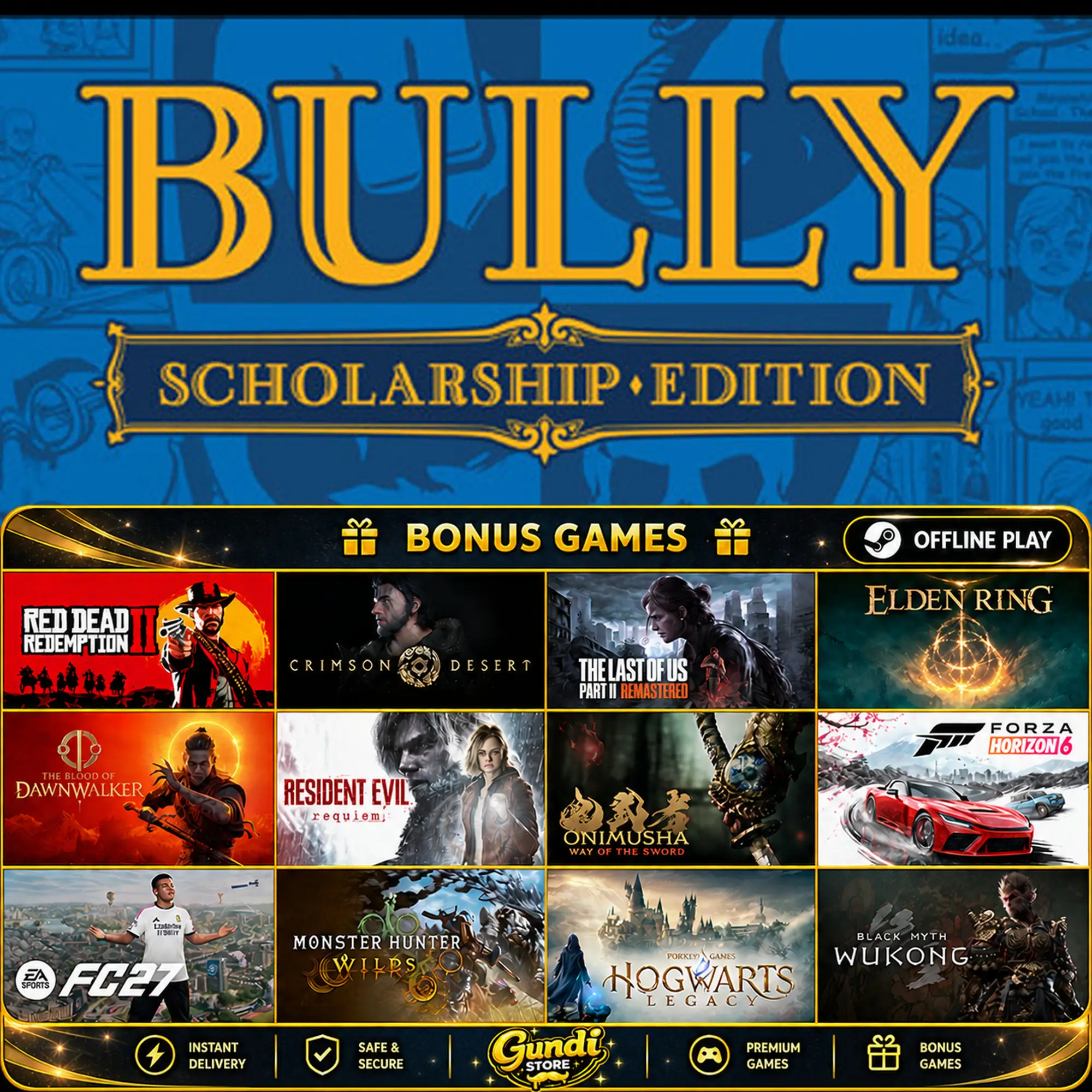 [AUTO CODE] - Bully_ Scholarship Edition + BONUS GAME