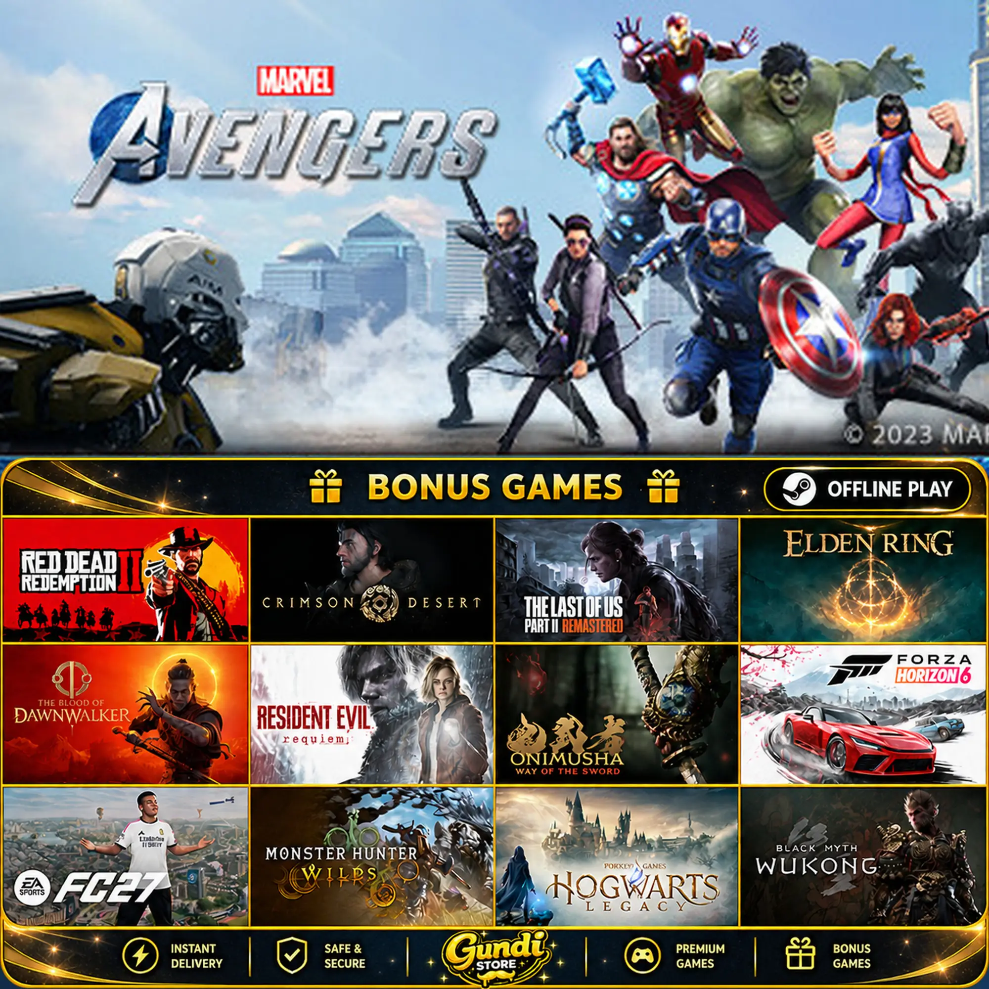 [AUTO CODE] - Marvel's Avengers - The Definitive Edition + BONUS GAME
