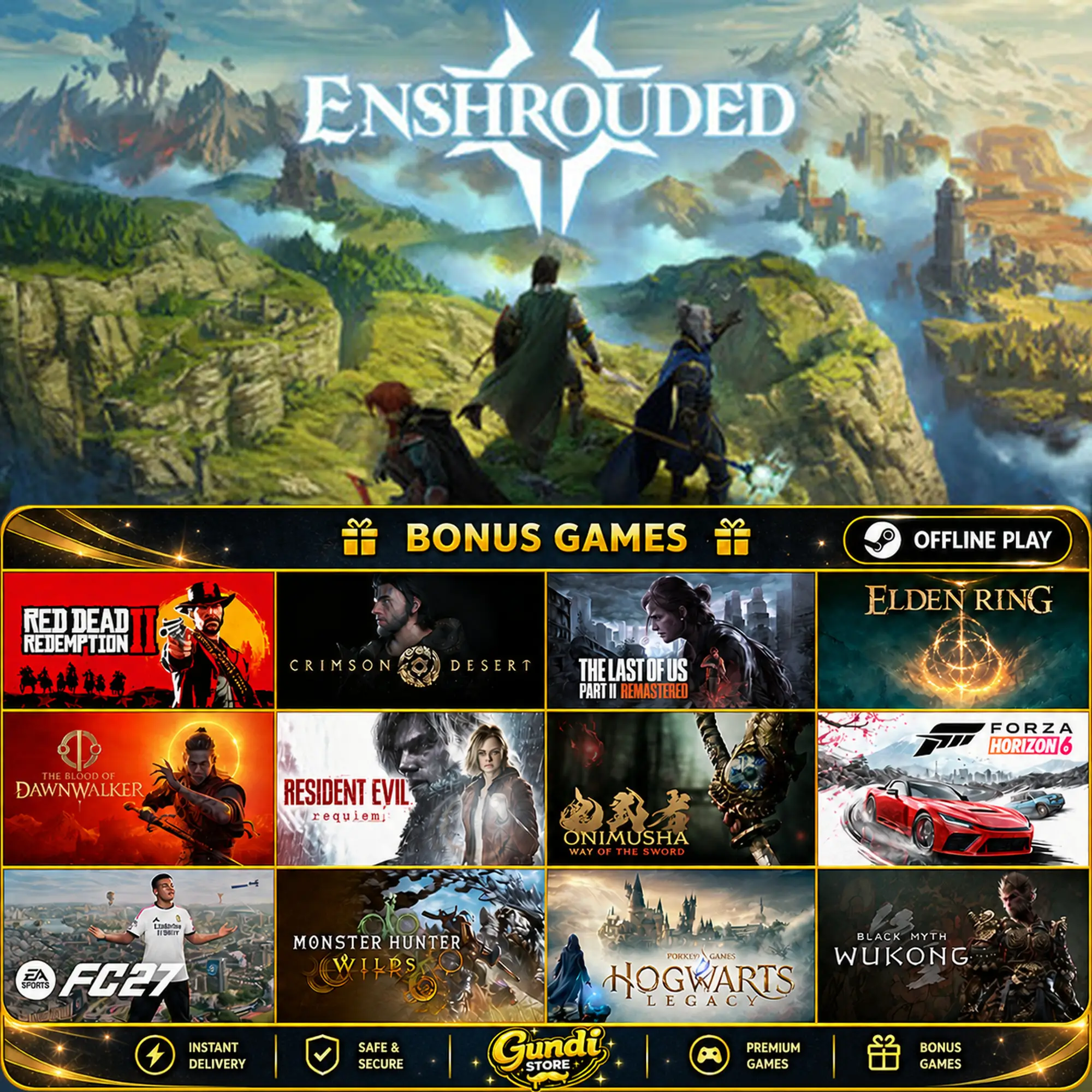 [AUTO CODE] - Enshrouded + BONUS GAME