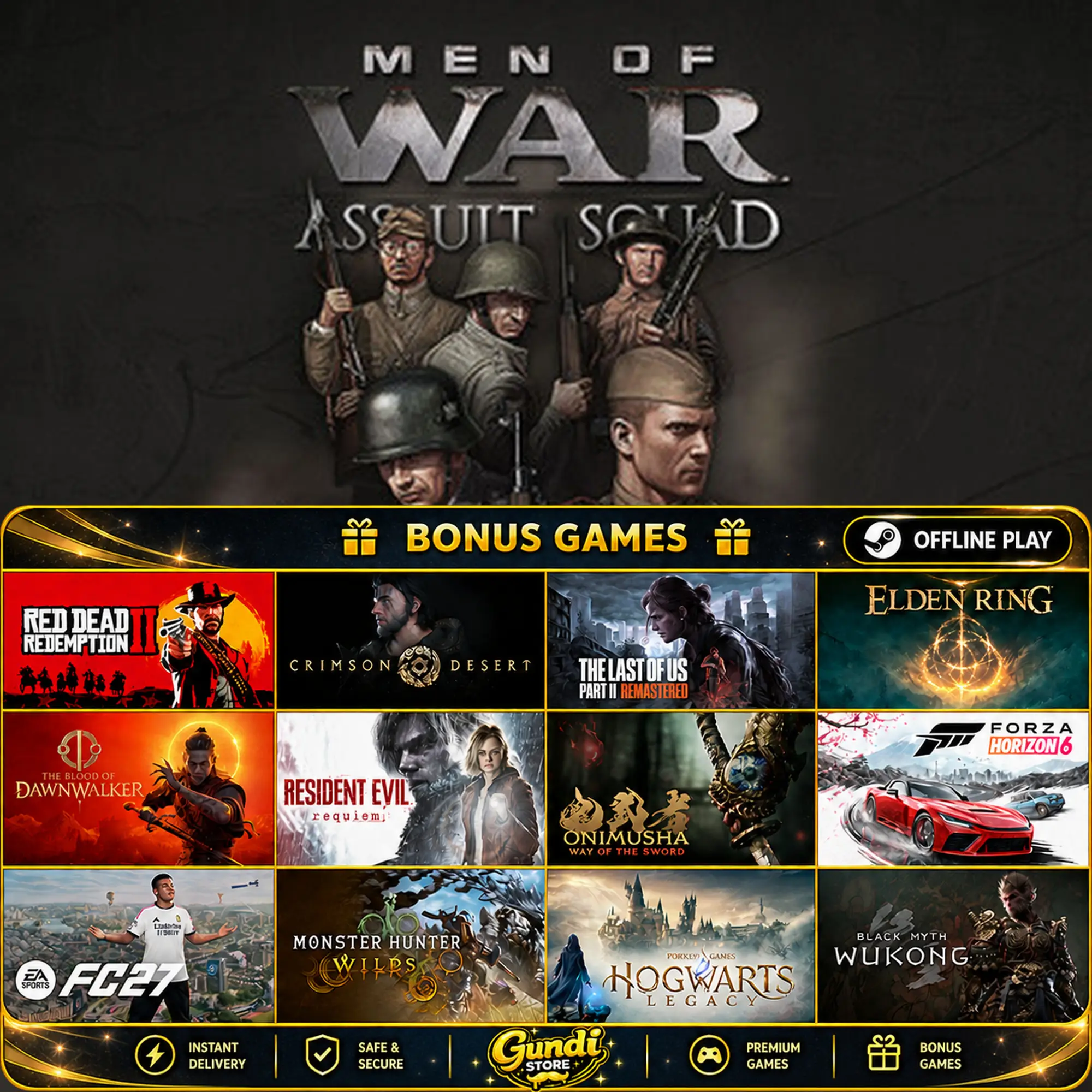 [AUTO CODE] - Men of War_ Assault Squad + BONUS GAME