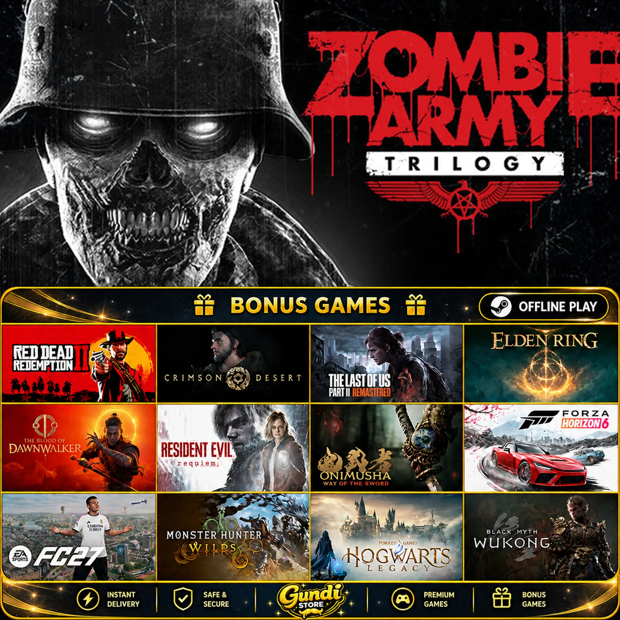 [AUTO CODE] - Zombie Army Trilogy + BONUS GAME