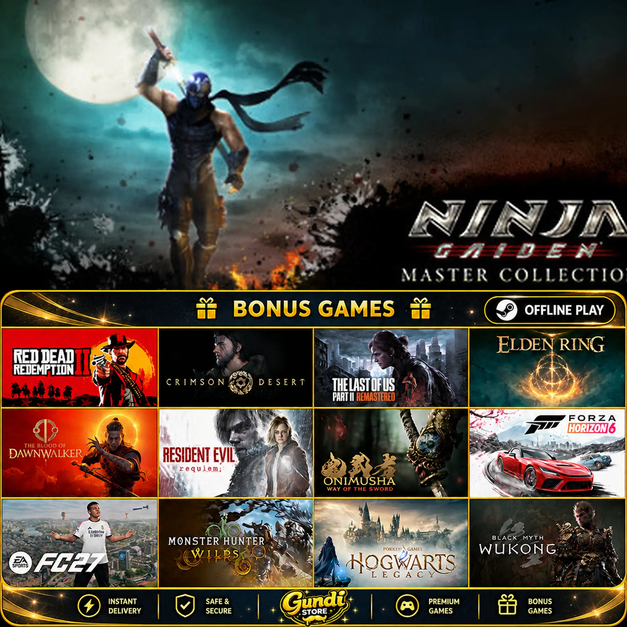 [AUTO CODE] - NINJA GAIDEN_ Master Collection NINJA GAIDEN Σ + BONUS GAME