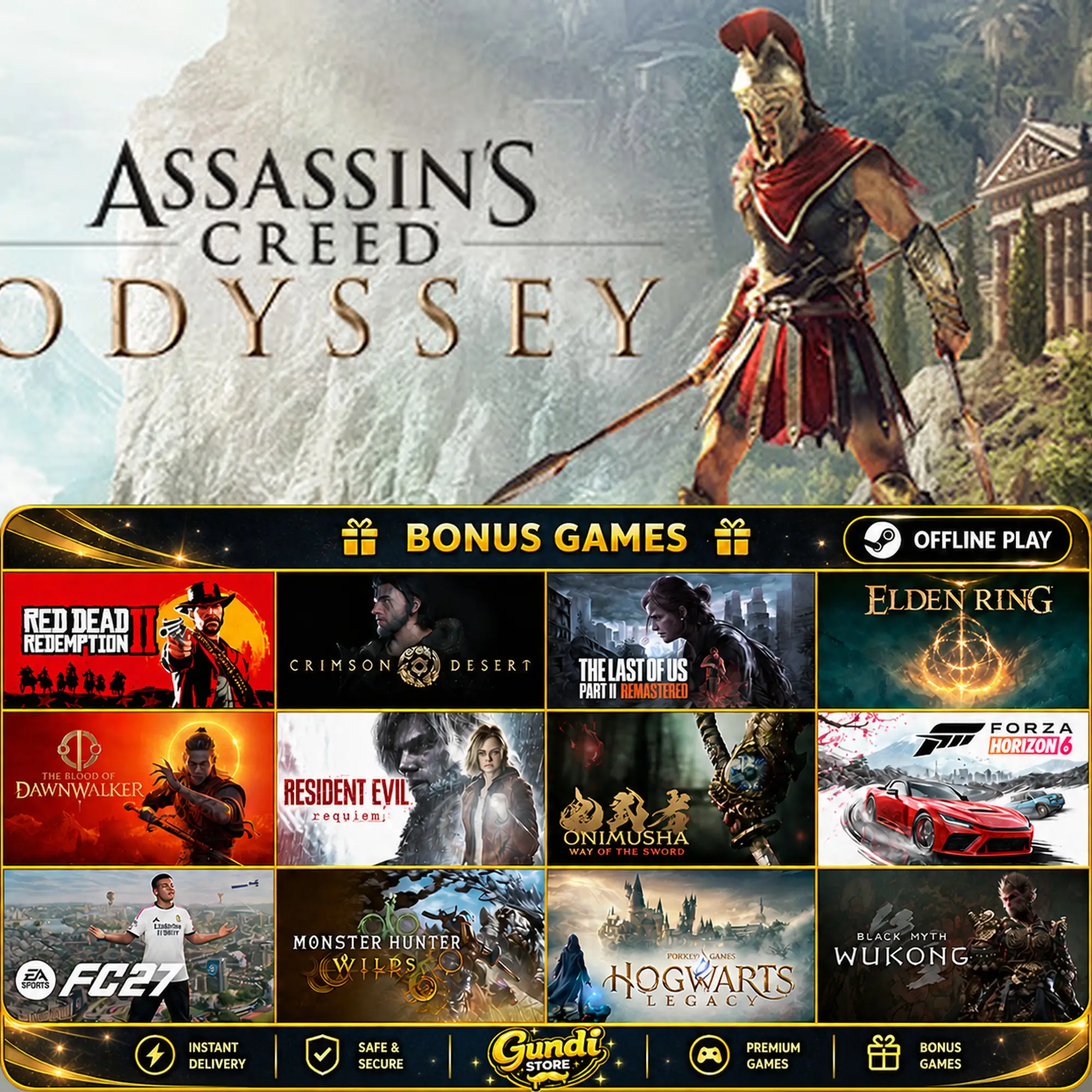 [AUTO CODE] - Assassin's Creed Odyssey + BONUS GAME