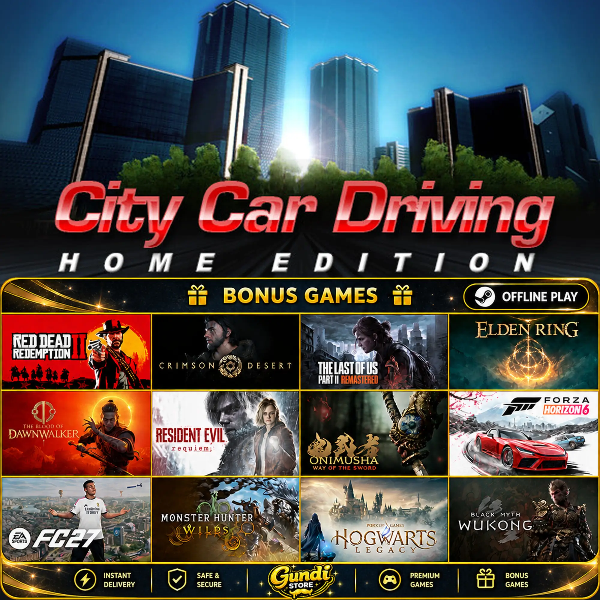[AUTO CODE] - City Car Driving + BONUS GAME