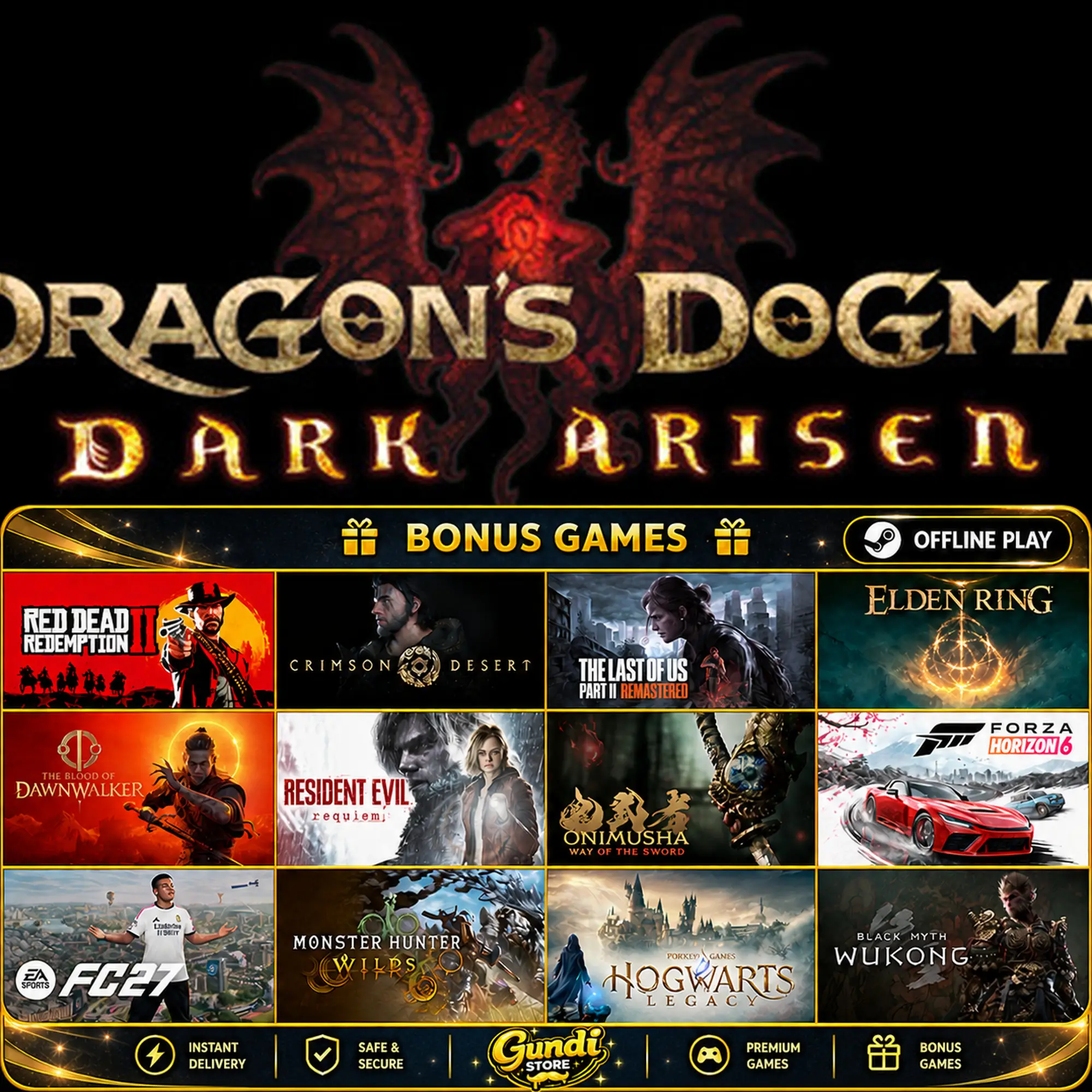[AUTO CODE] - Dragon's Dogma_ Dark Arisen + BONUS GAME