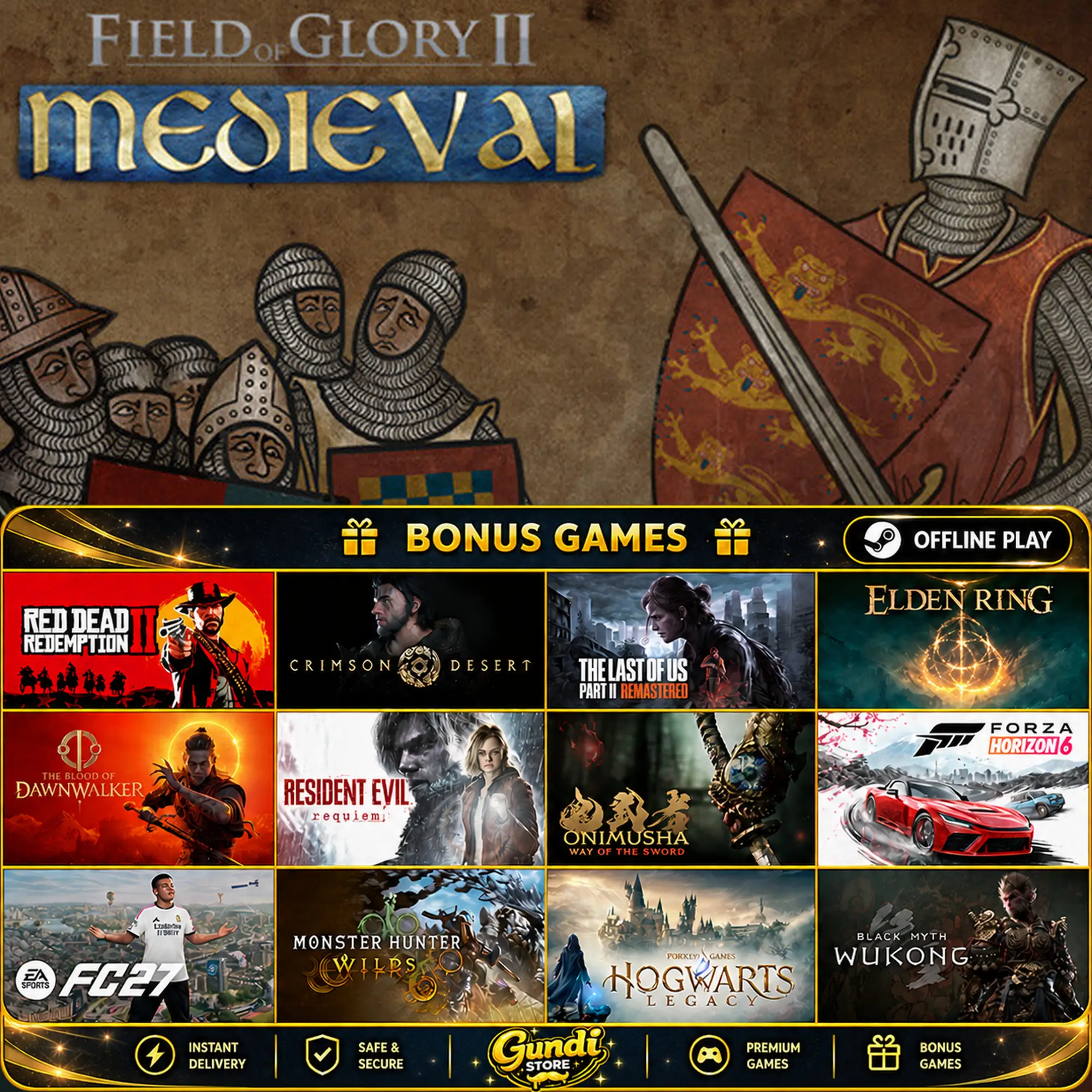 [AUTO CODE] - Field of Glory II_ Medieval + BONUS GAME