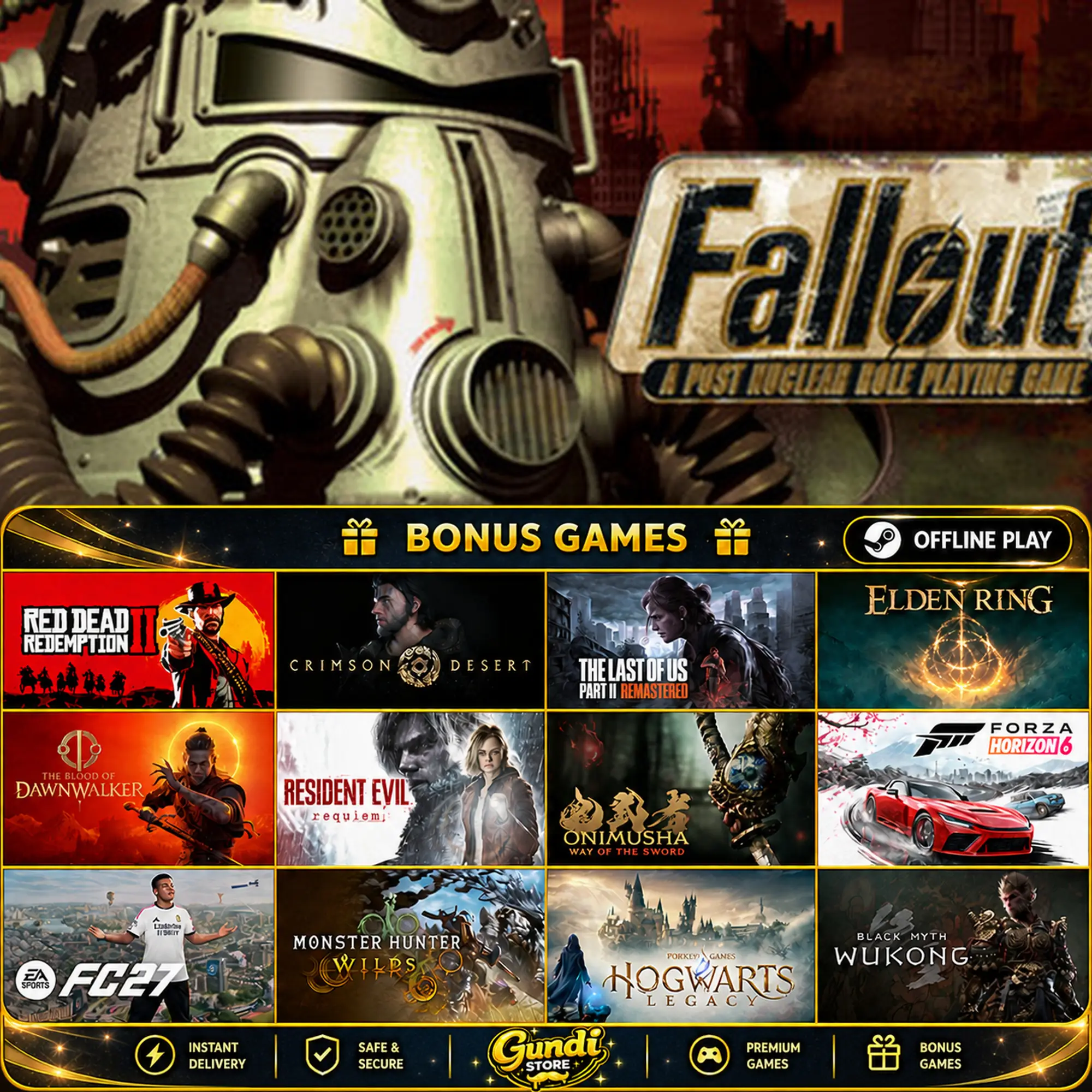 [AUTO CODE] - Fallout_ A Post Nuclear Role Playing Game + BONUS GAME