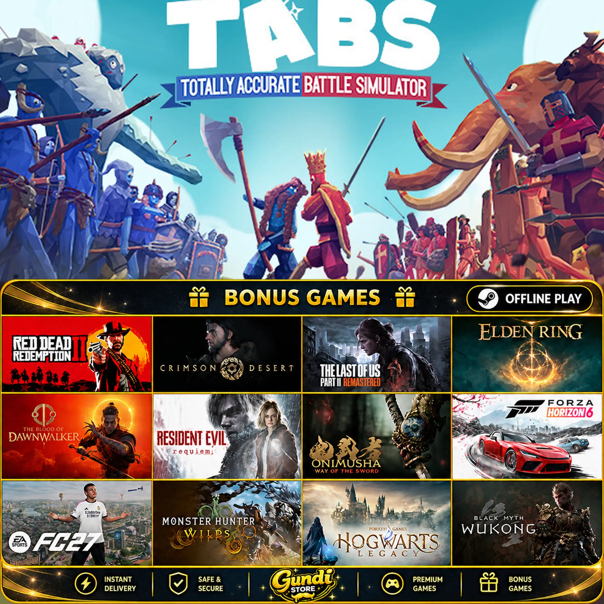 [AUTO CODE] - Totally Accurate Battle Simulator + BONUS GAME