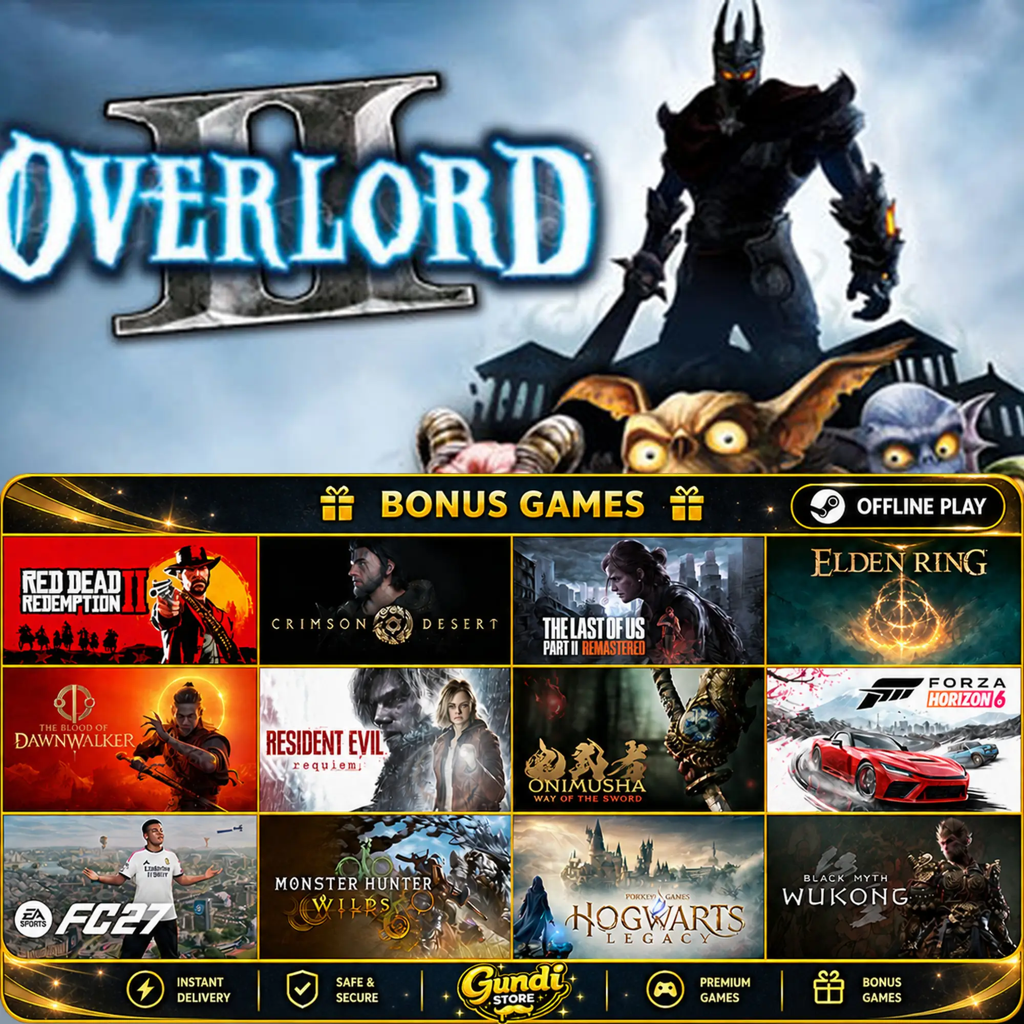 [AUTO CODE] - Overlord II + BONUS GAME