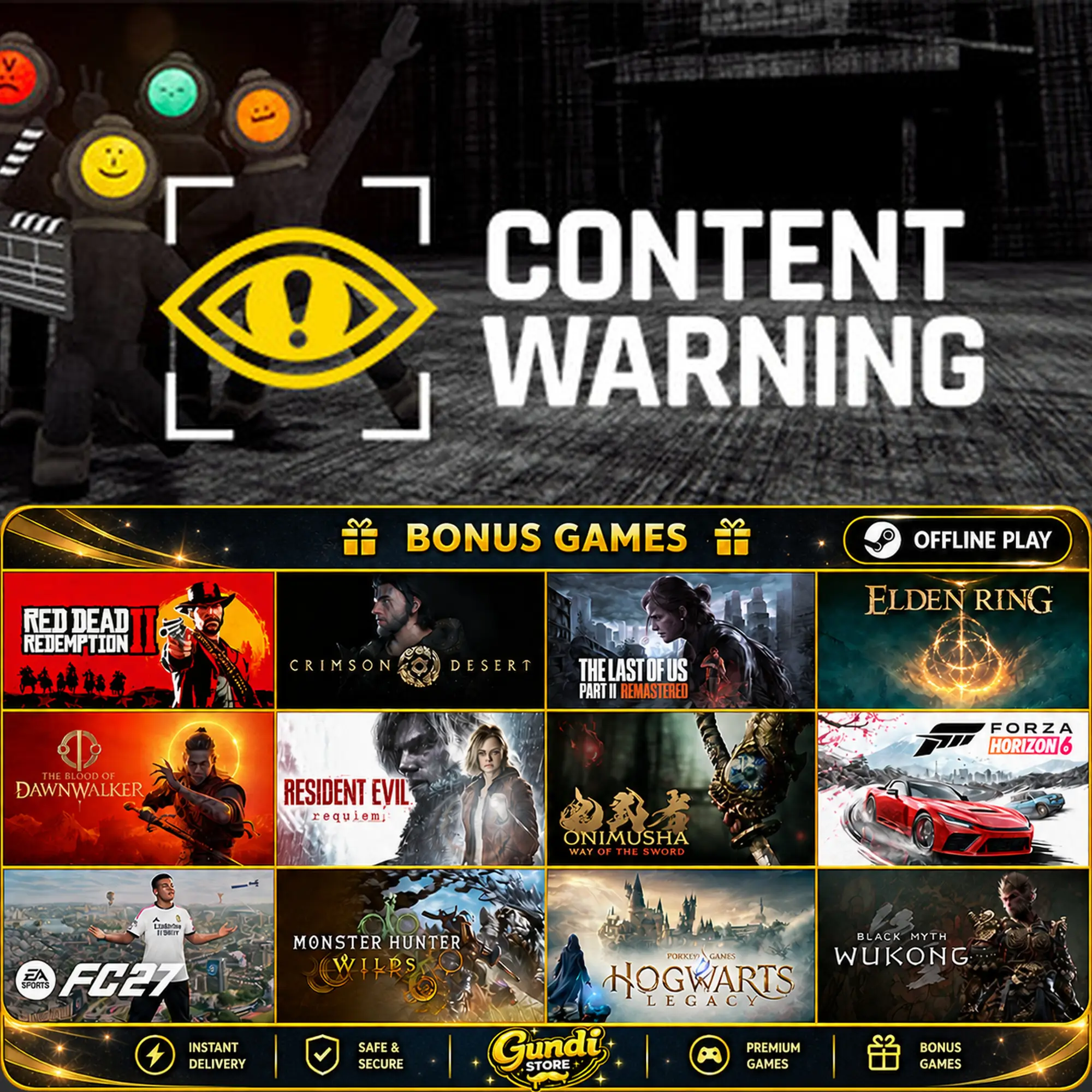 [AUTO CODE] - Content Warning + BONUS GAME