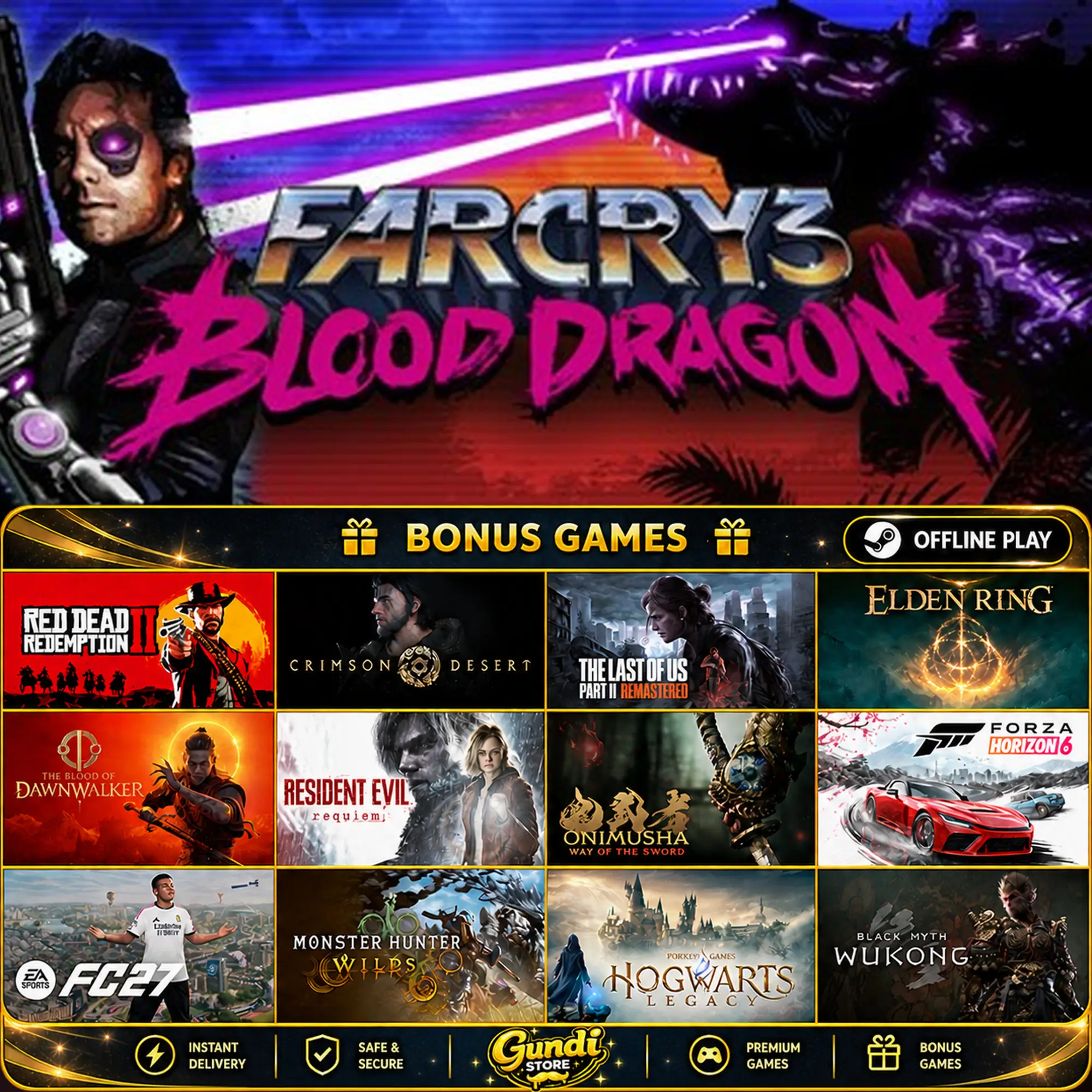 [AUTO CODE] - Far Cry® 3 Blood Dragon + BONUS GAME