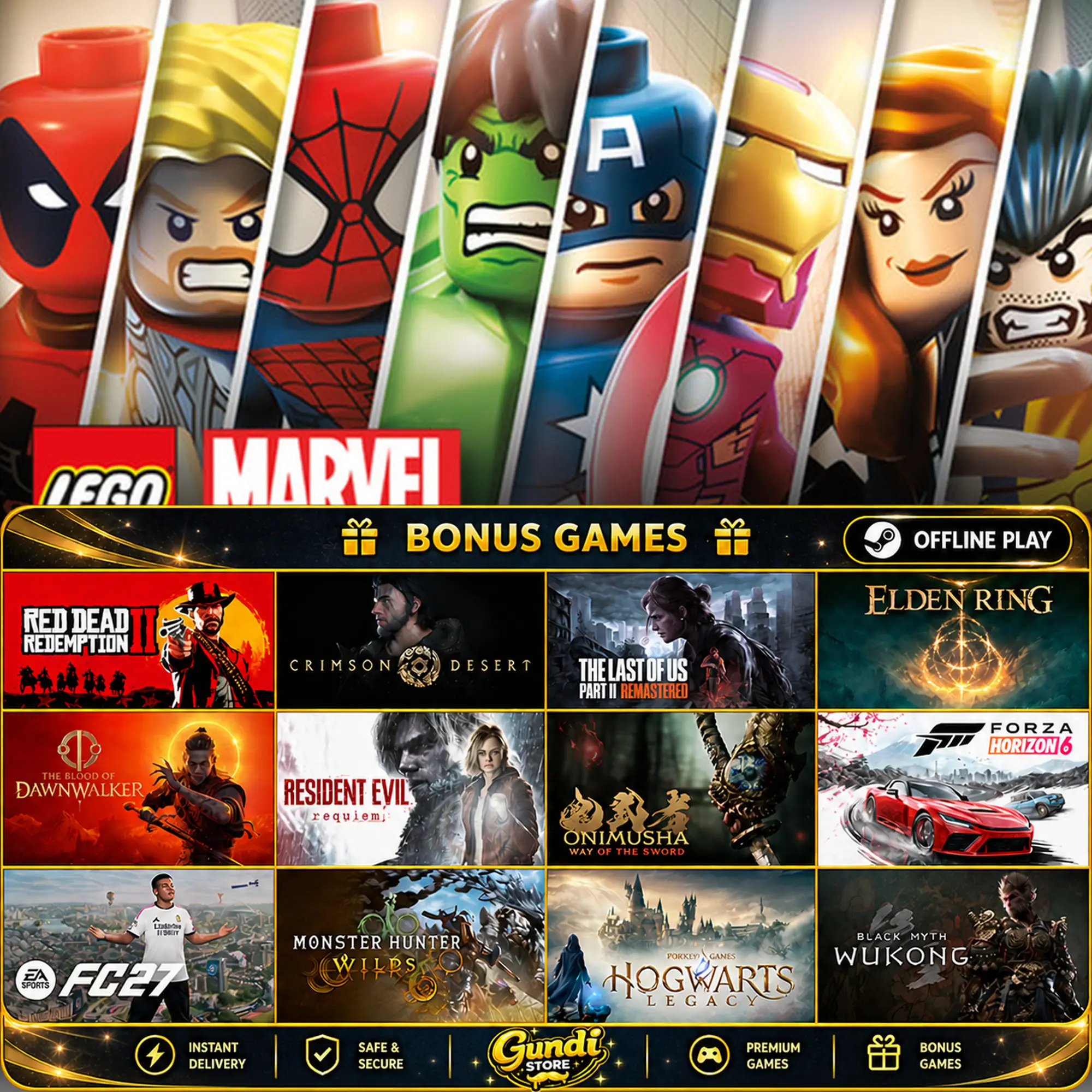 [AUTO CODE] - LEGO® MARVEL Super Heroes + BONUS GAME