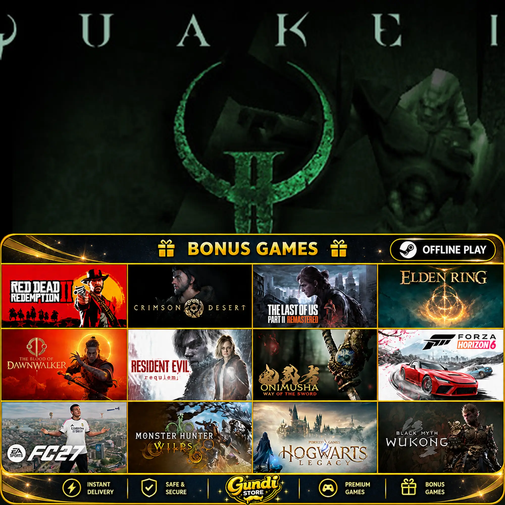 [AUTO CODE] - Quake II + BONUS GAME