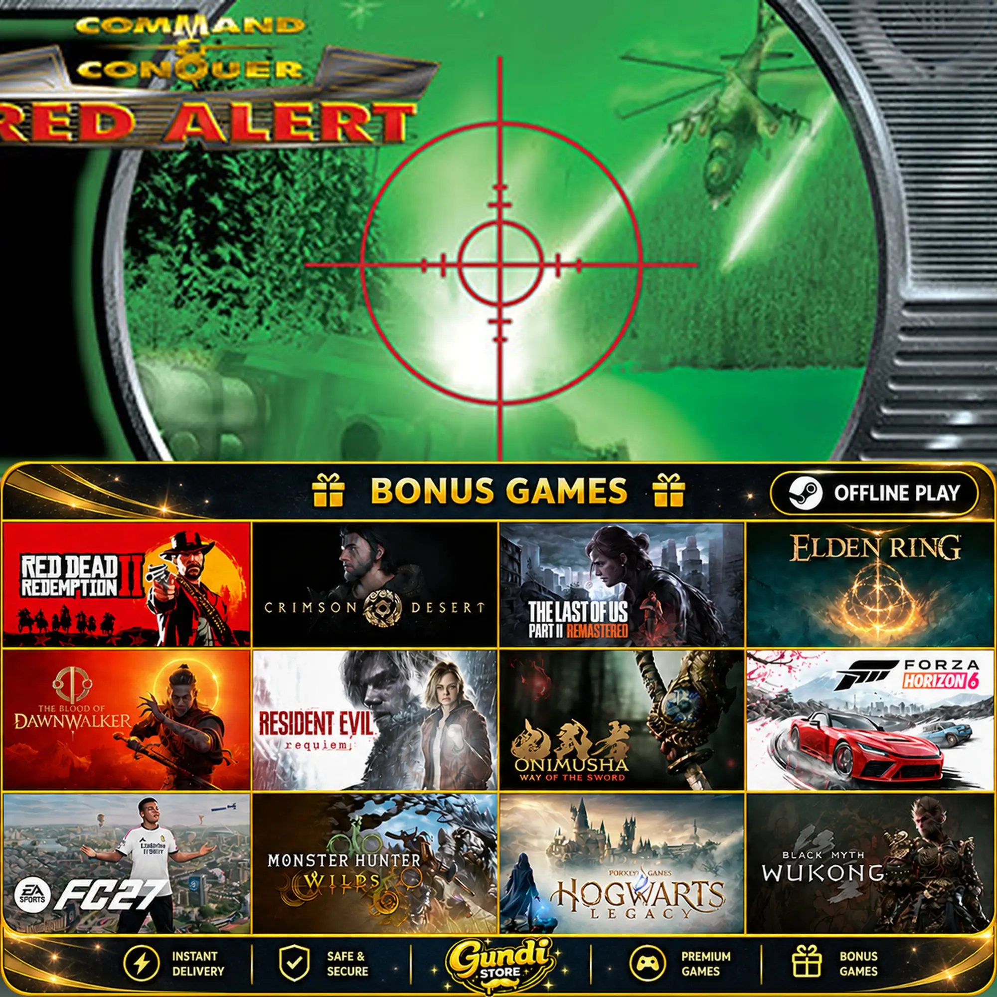 [AUTO CODE] - Command & Conquer_ Red Alert™, Counterstrike™ and The Aftermath™ + BONUS GAME