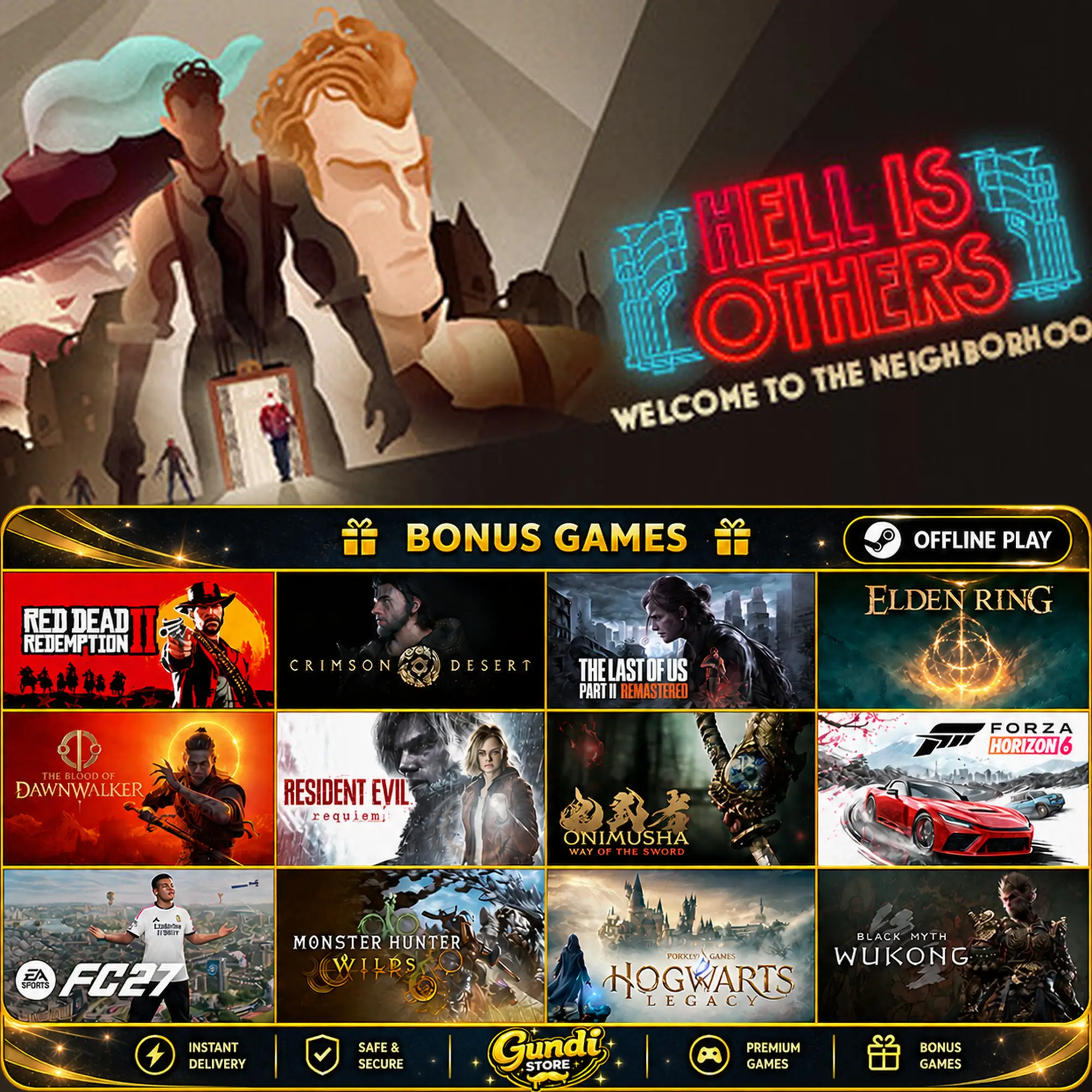 [AUTO CODE] - Hell is Others + BONUS GAME