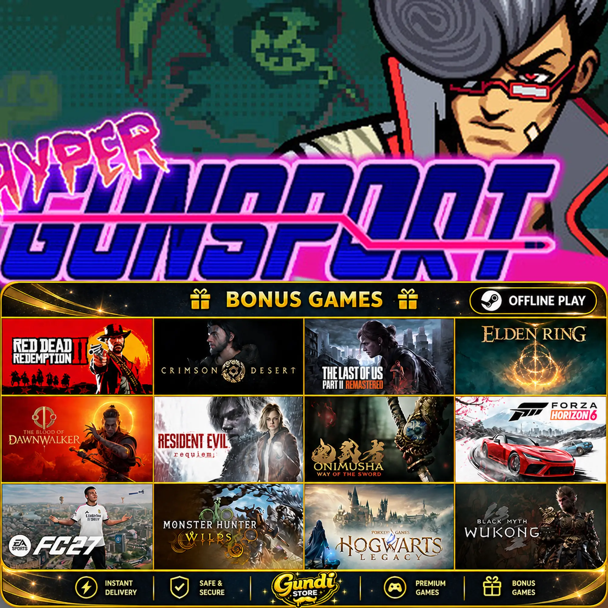 [AUTO CODE] - Hyper Gunsport + BONUS GAME