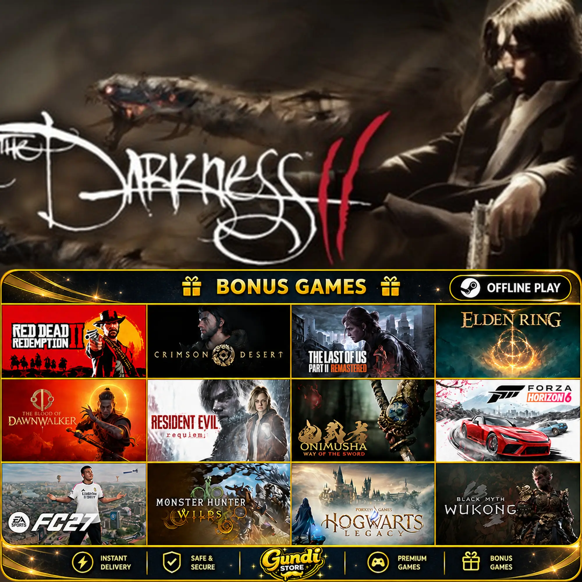 [AUTO CODE] - The Darkness II + BONUS GAME