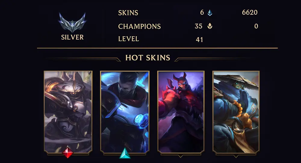 SILVER III - 41 LVL - 6 SKIN
