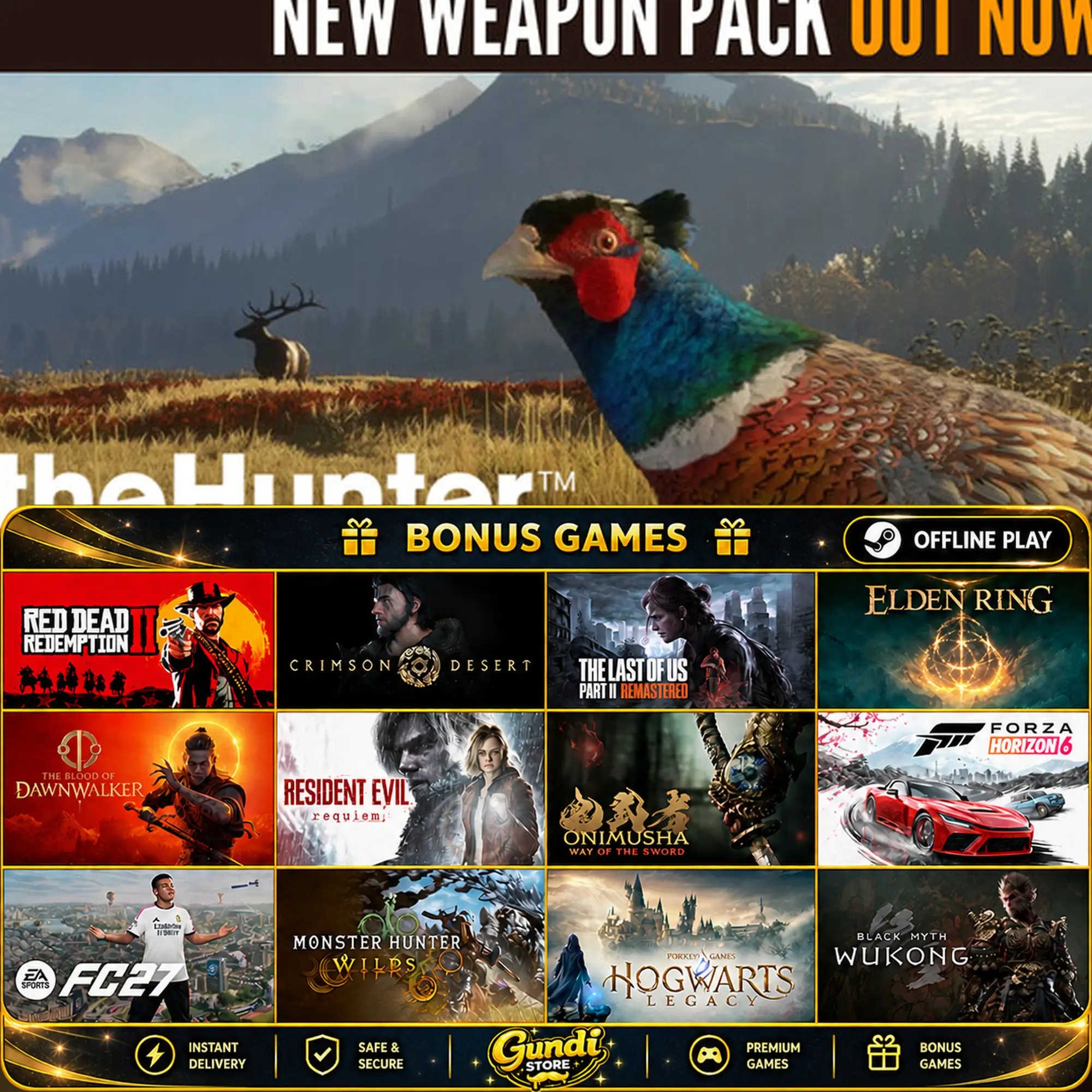 [AUTO CODE] - theHunter_ Call of the Wild™ + BONUS GAME