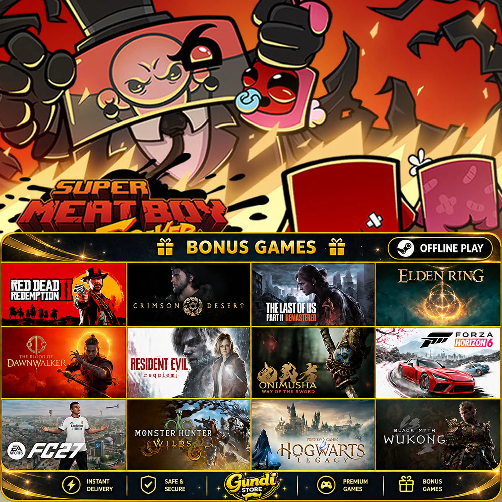 [AUTO CODE] - Super Meat Boy Forever + BONUS GAME
