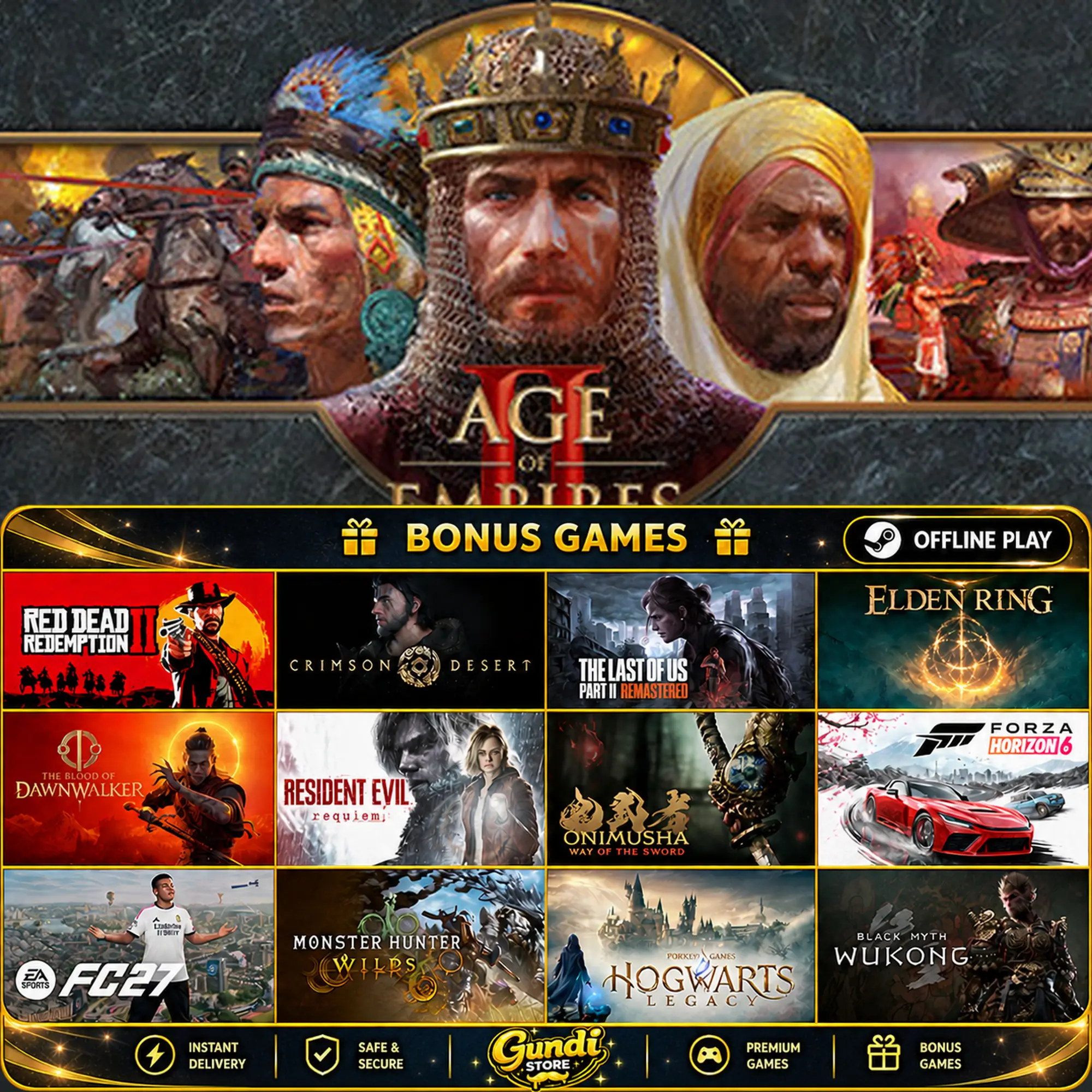 [AUTO CODE] - Age of Empires II_ Definitive Edition + BONUS GAME