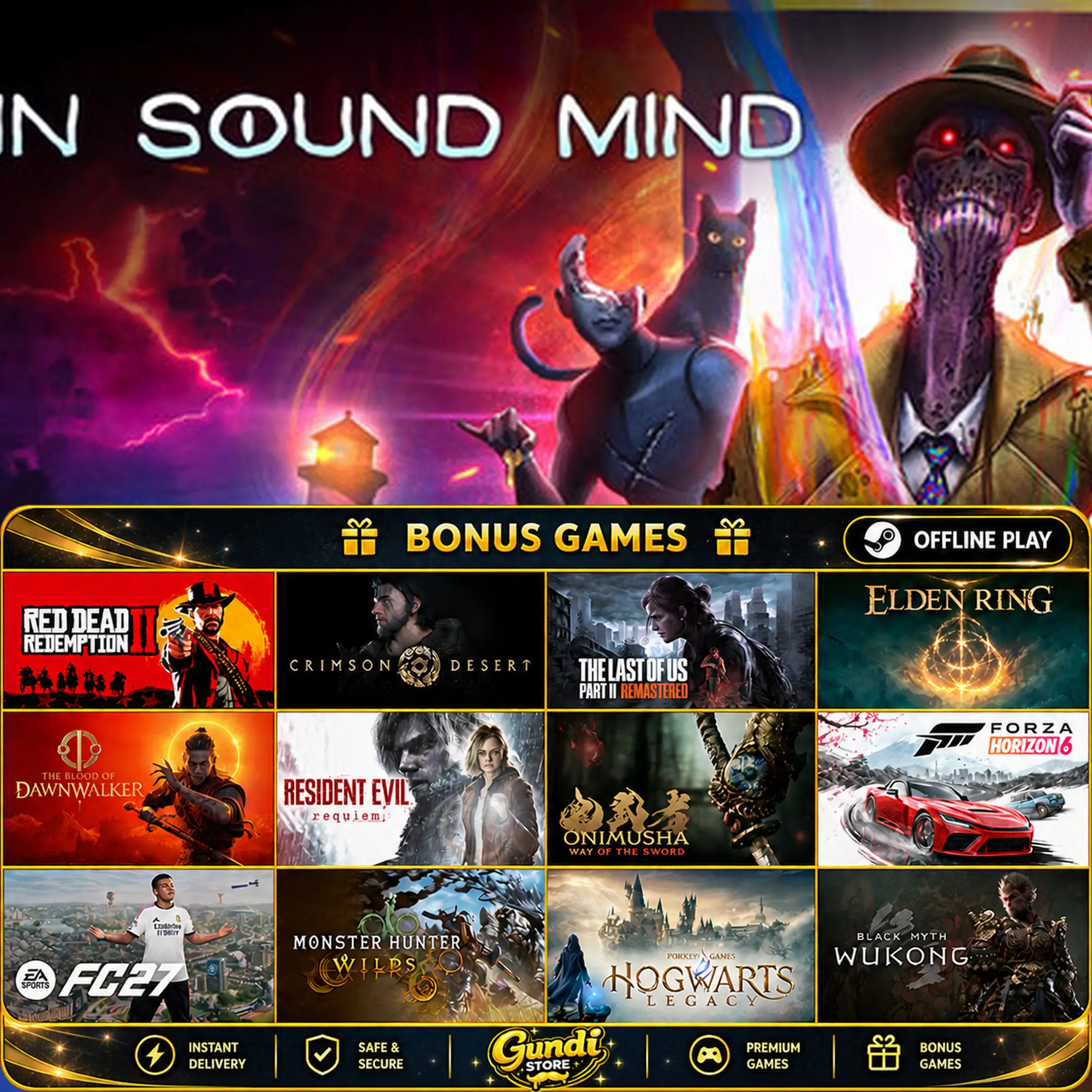 [AUTO CODE] - In Sound Mind + BONUS GAME