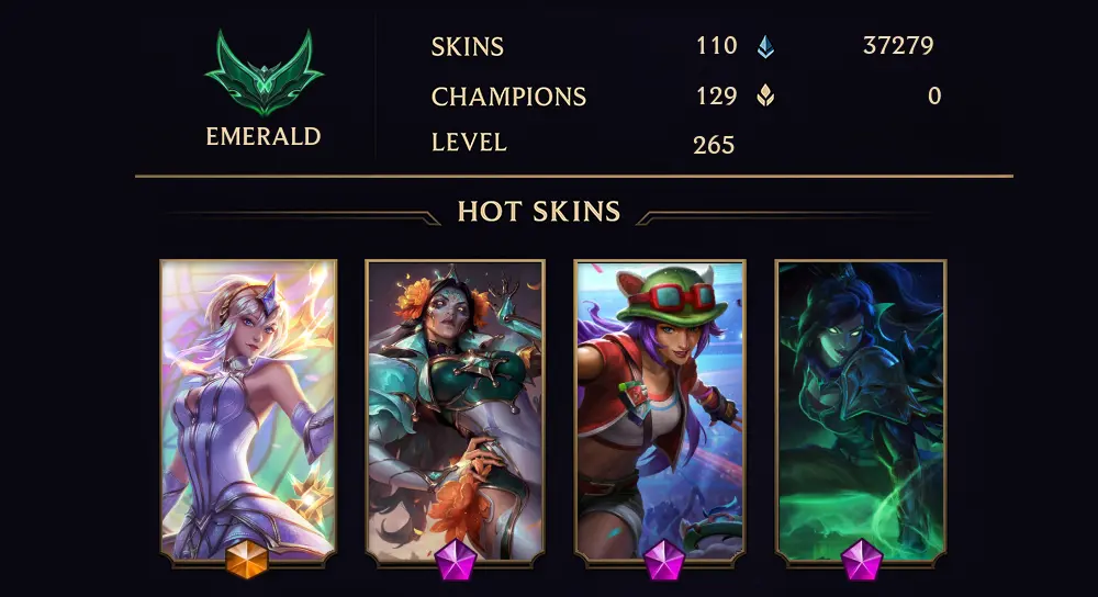 EMERALD III - 265 LVL - 110 SKIN