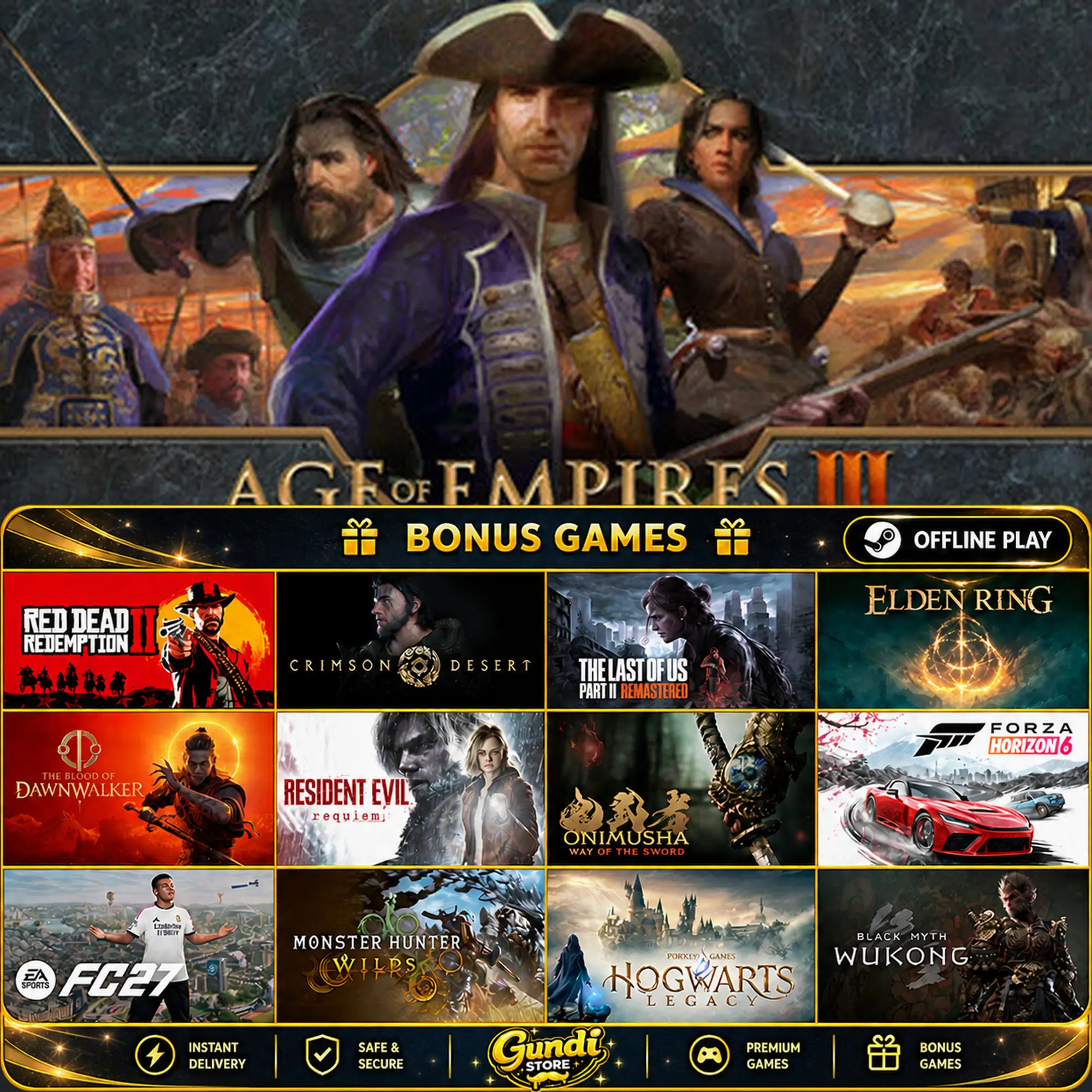 [AUTO CODE] - Age of Empires III_ Definitive Edition + BONUS GAME