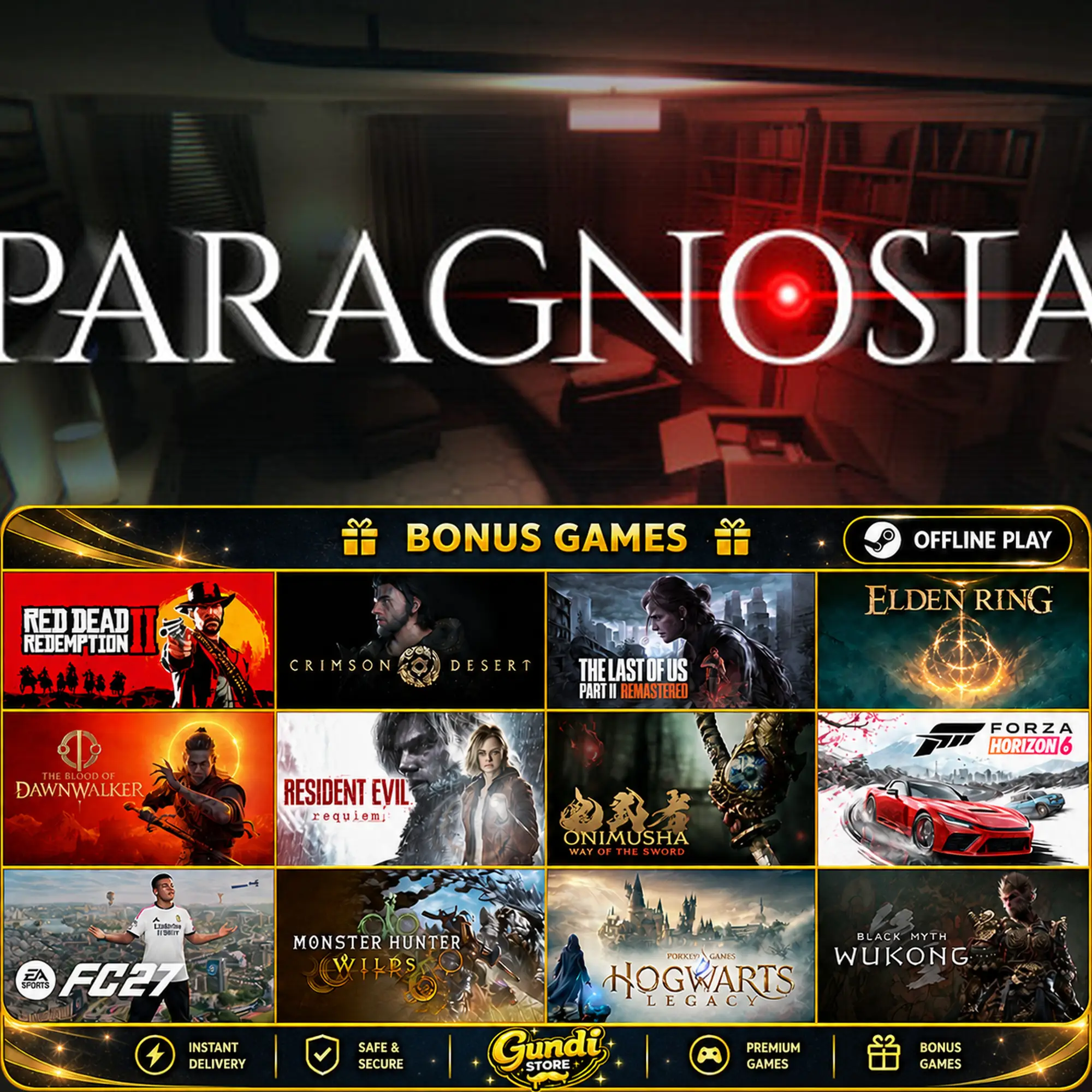 [AUTO CODE] - Paragnosia + BONUS GAME