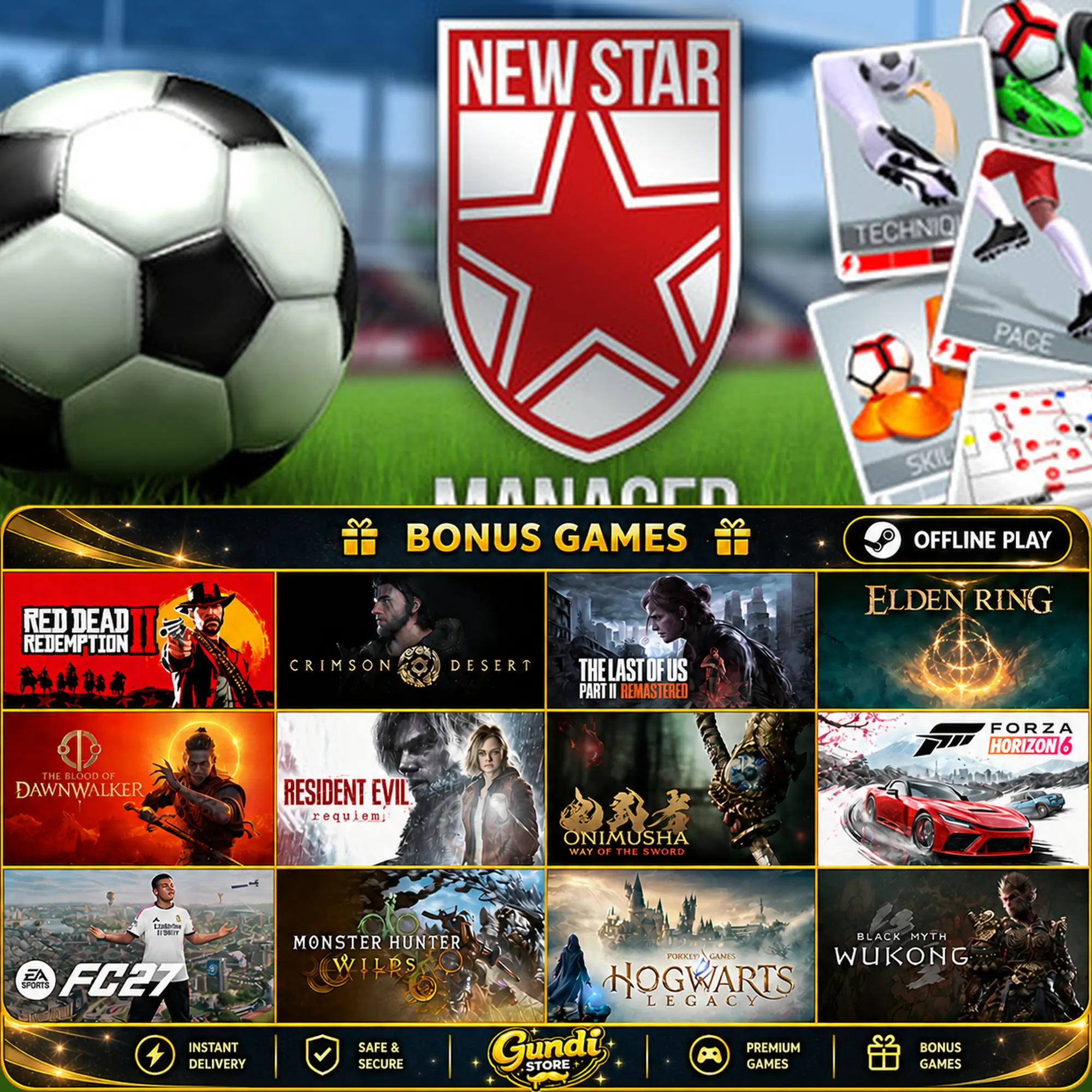 [AUTO CODE] - New Star Manager + BONUS GAME