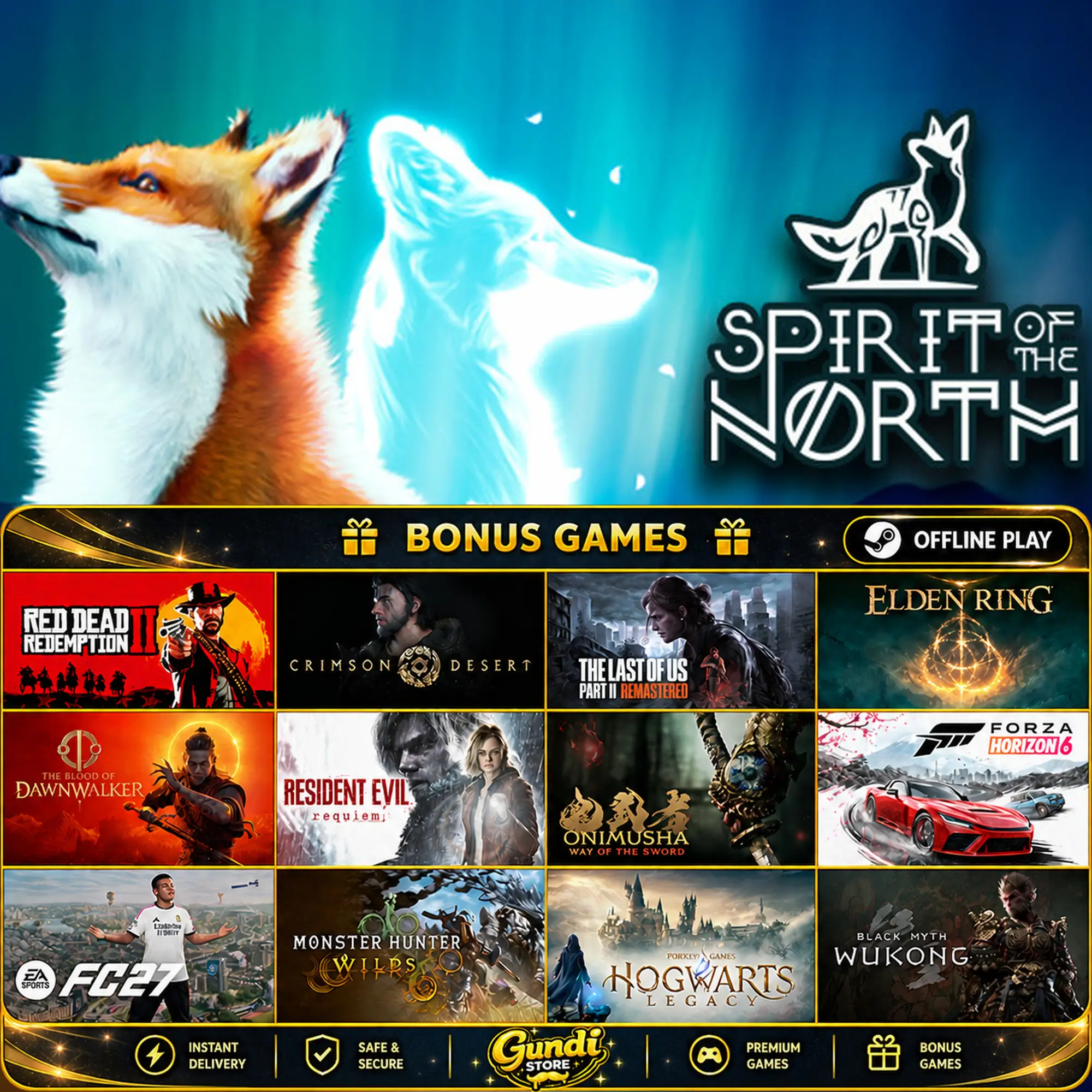 [AUTO CODE] - Spirit of the North + BONUS GAME