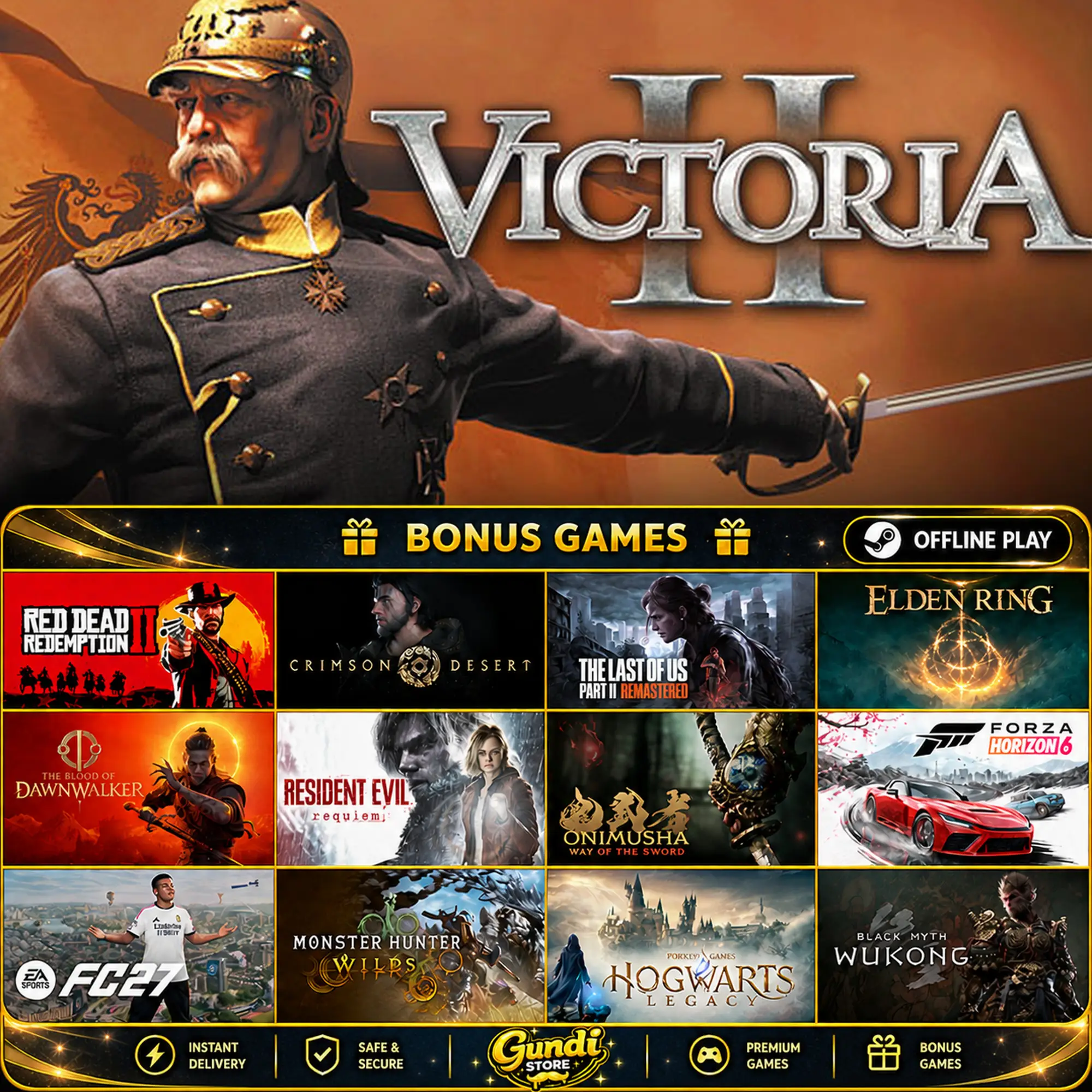 [AUTO CODE] - Victoria II + BONUS GAME