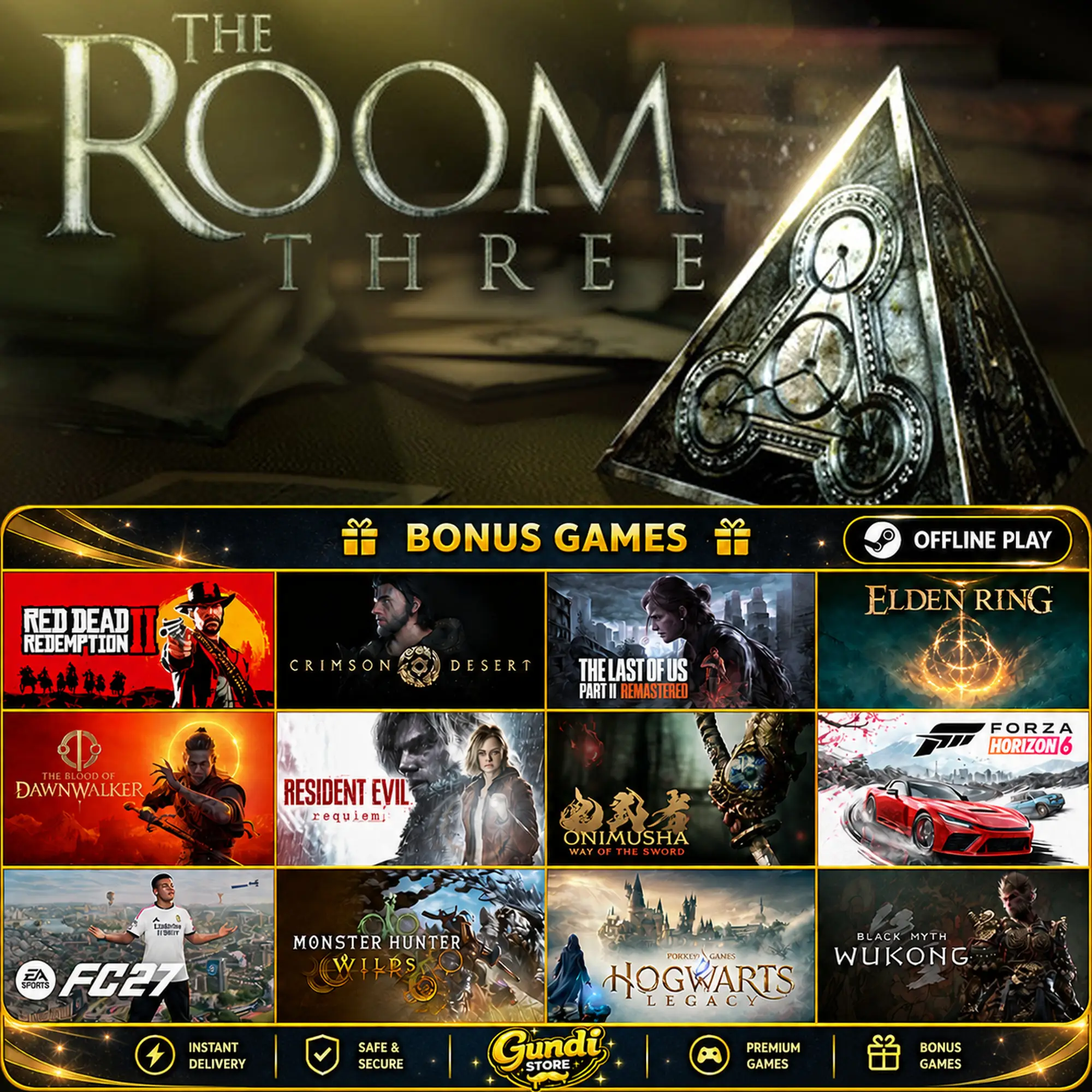 [AUTO CODE] - The Room Three + BONUS GAME
