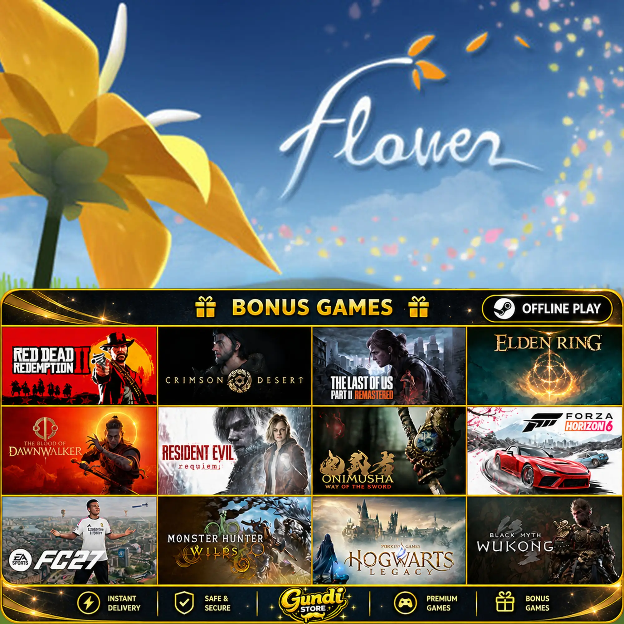 [AUTO CODE] - Flower + BONUS GAME