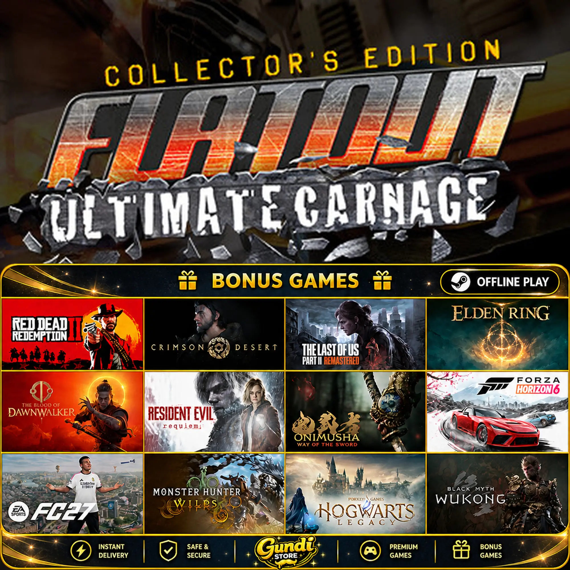 [AUTO CODE] - FlatOut_ Ultimate Carnage Collector's Edition + BONUS GAME