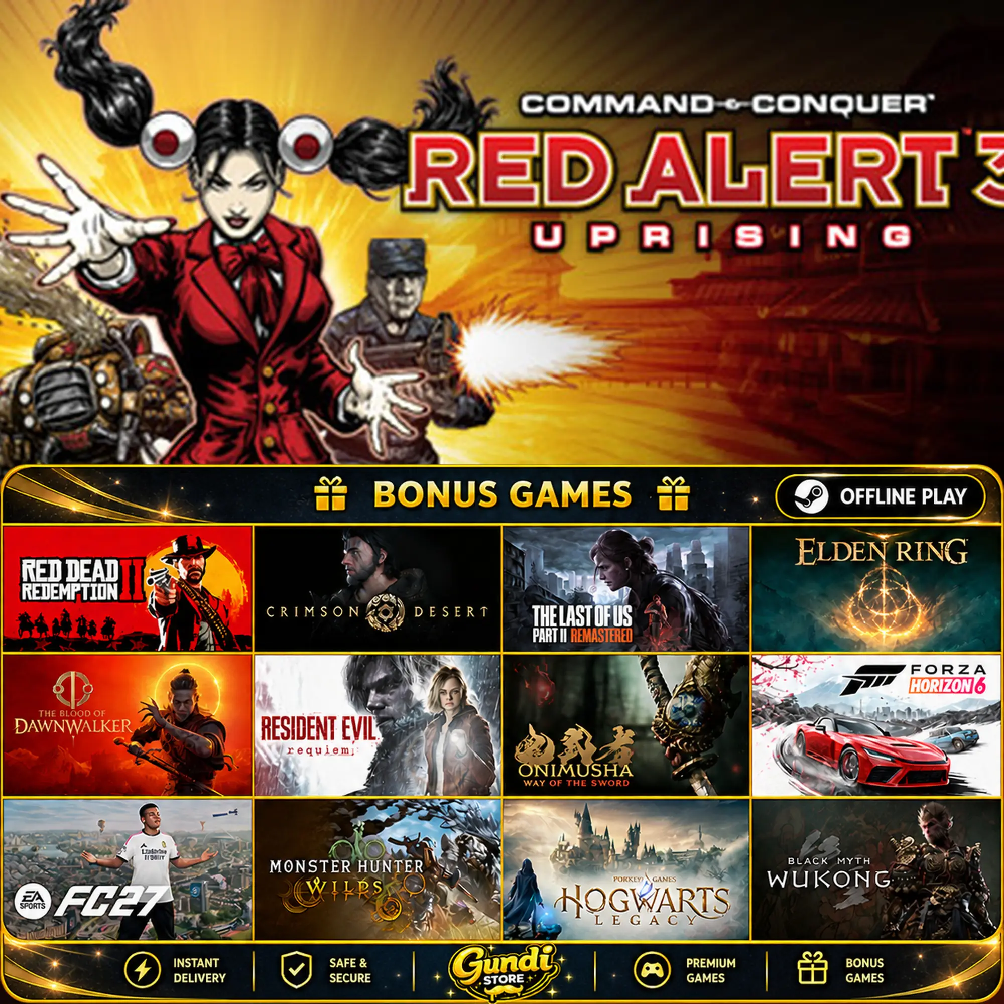 [AUTO CODE] - Command & Conquer™ Red Alert™ 3 - Uprising + BONUS GAME