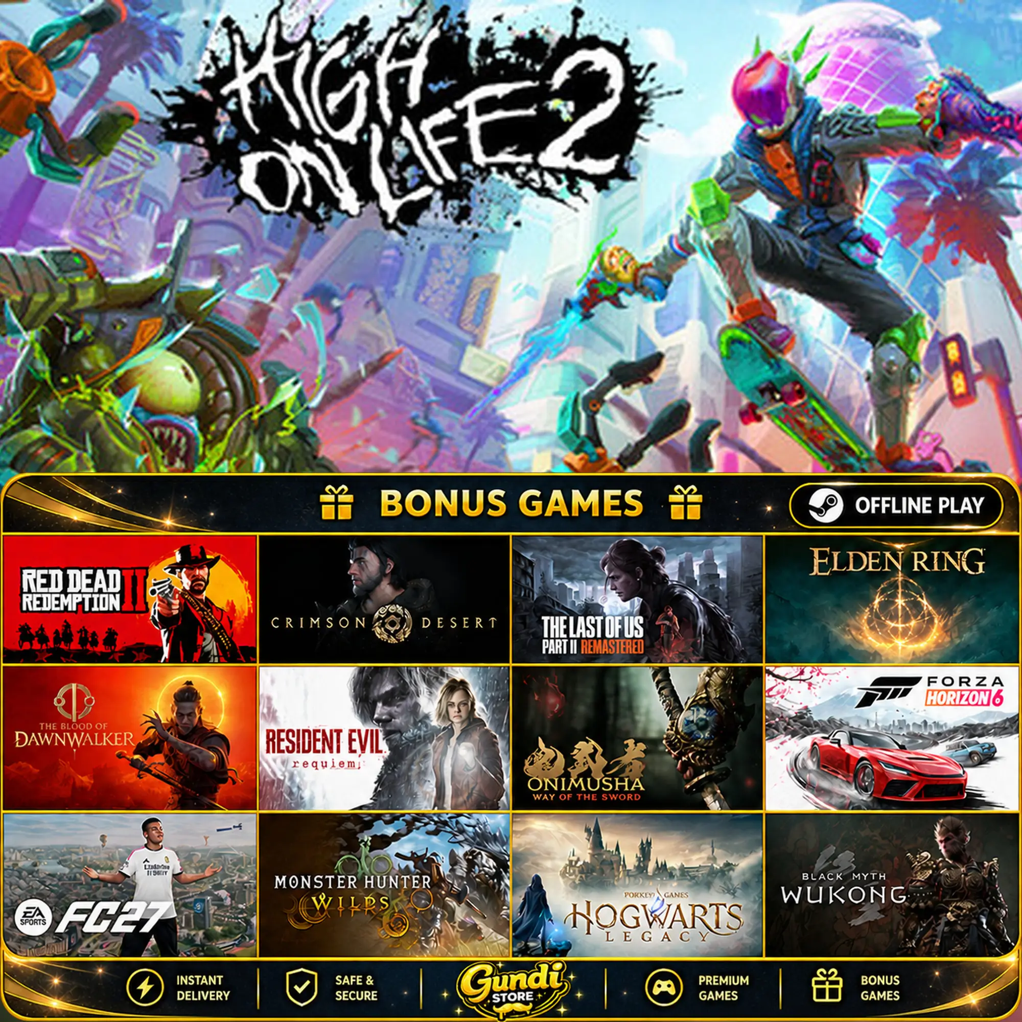 [AUTO CODE] - High On Life 2 + BONUS GAME