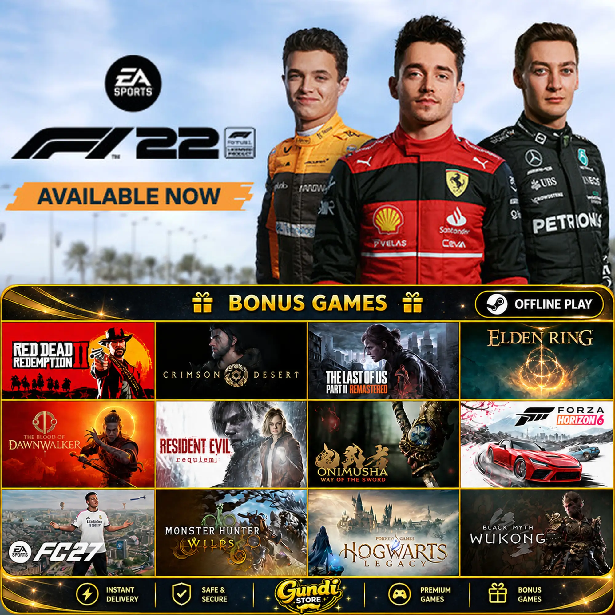 [AUTO CODE] - F1® 22 + BONUS GAME