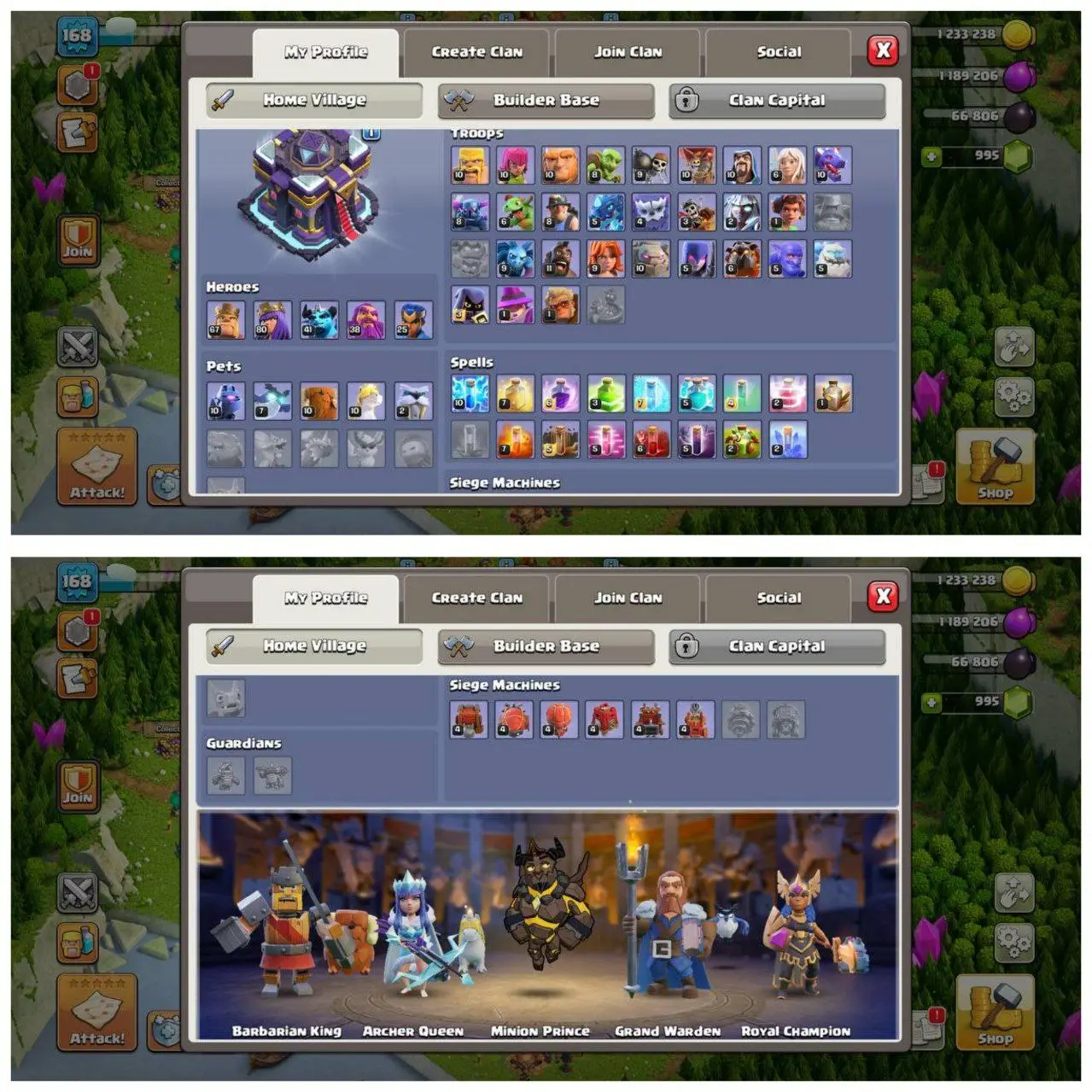{75% DISCOUNT} TH15 NEAR MAX ID⚡️6 EPIC EQUIPMENT⚡️XP-168⚡️HERO 67-80-41-38-25⚡️ MAGIC ITEMS⚡️OP LAB⚡️INSTANT DELIVERY 🚚