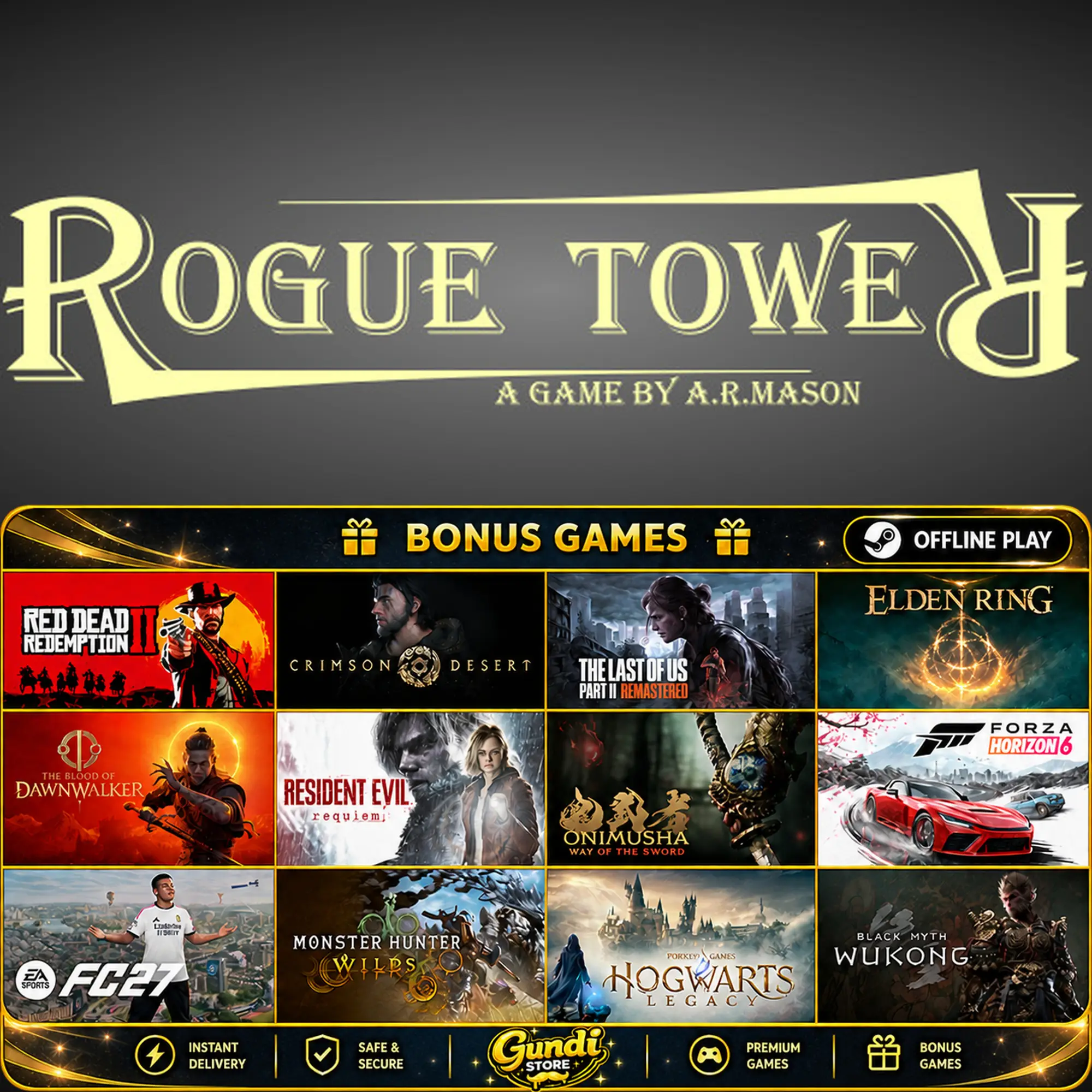 [AUTO CODE] - Rogue Tower + BONUS GAME