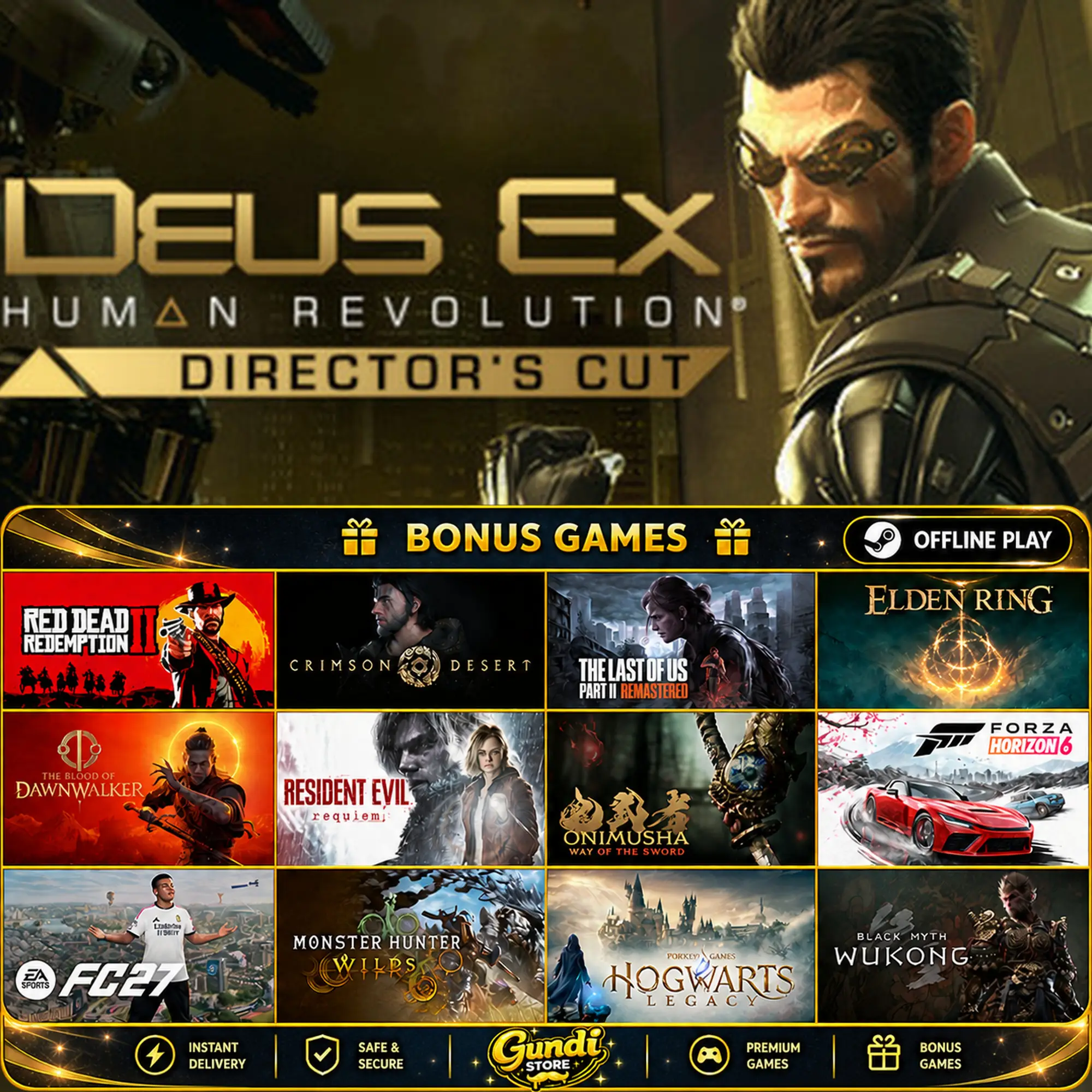 [AUTO CODE] - Deus Ex_ Human Revolution - Director's Cut + BONUS GAME